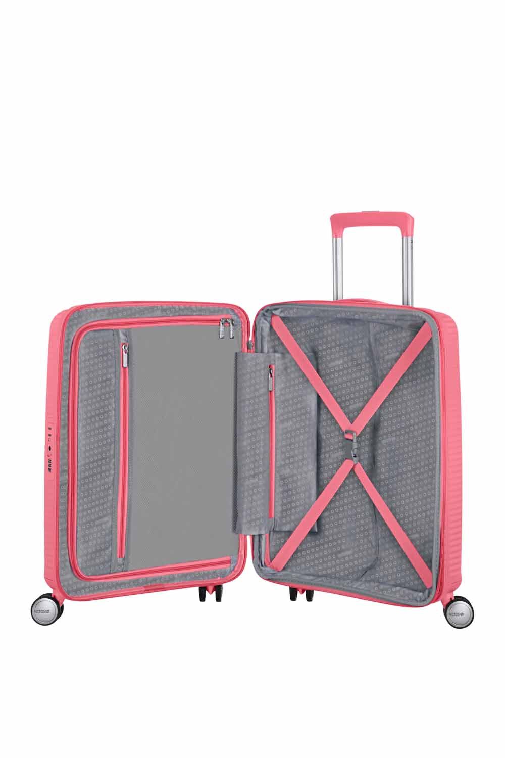 American Tourister Soundbox Trolley S 4R 55cm, erweiterbar Sun Kissed Coral