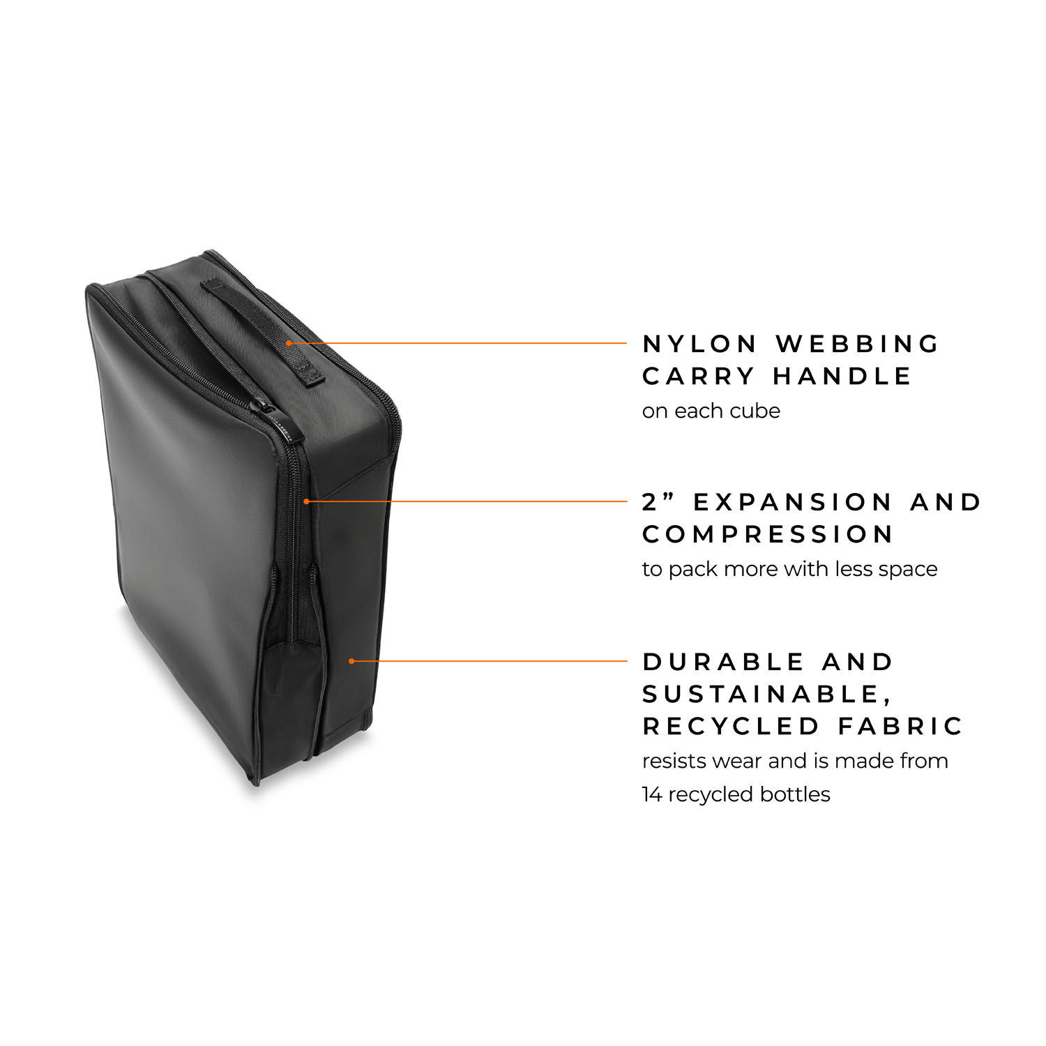 Briggs & Riley Travel Essentials Carry On Packing Cube 3-teilige Set Black