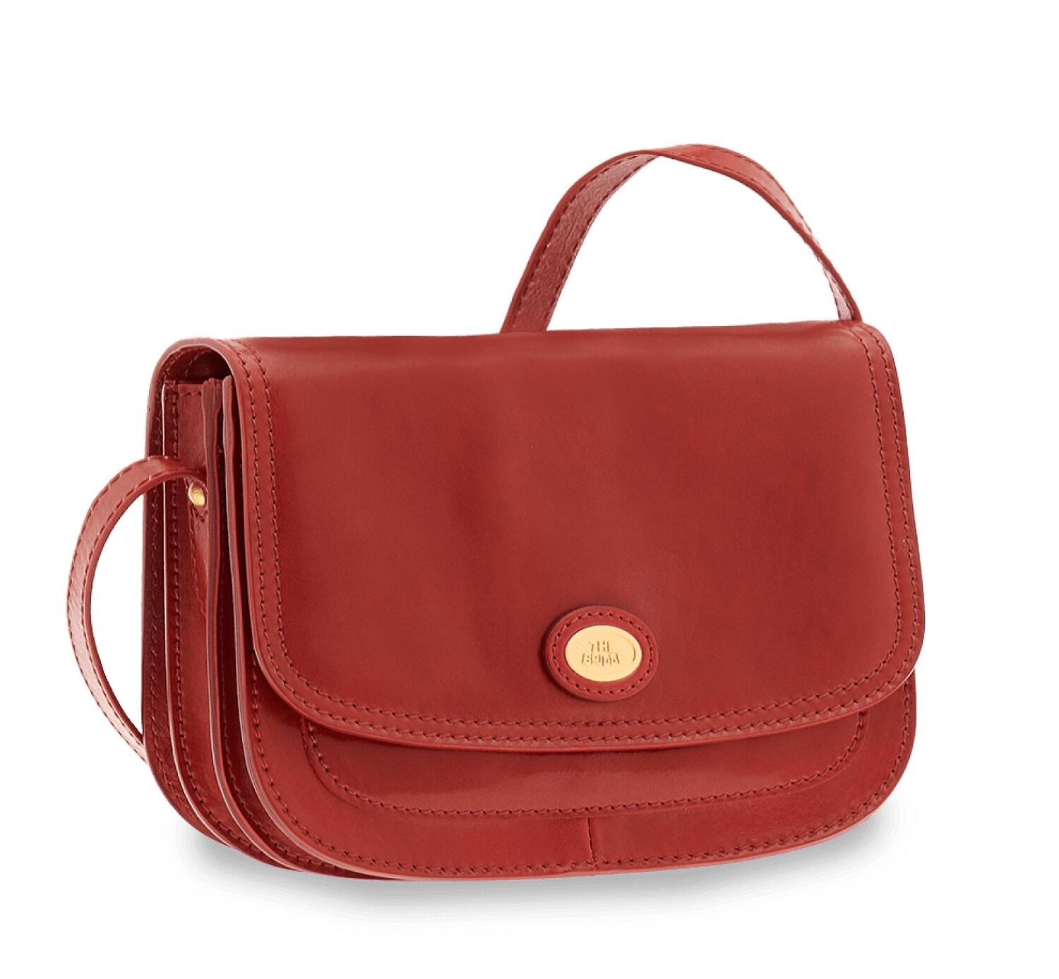 The Bridge Story Donna Schultertasche 24cm Ribes-Rot/Gold The Bridge Story Donna Schultertasche 24cm Ribes-Rot/Gold