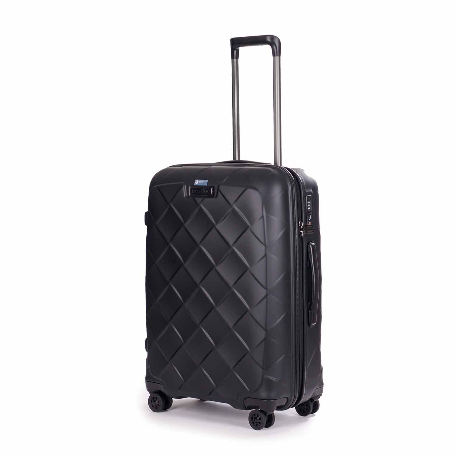 Stratic Leather & More Trolley M, 4 Rollen Matt Black