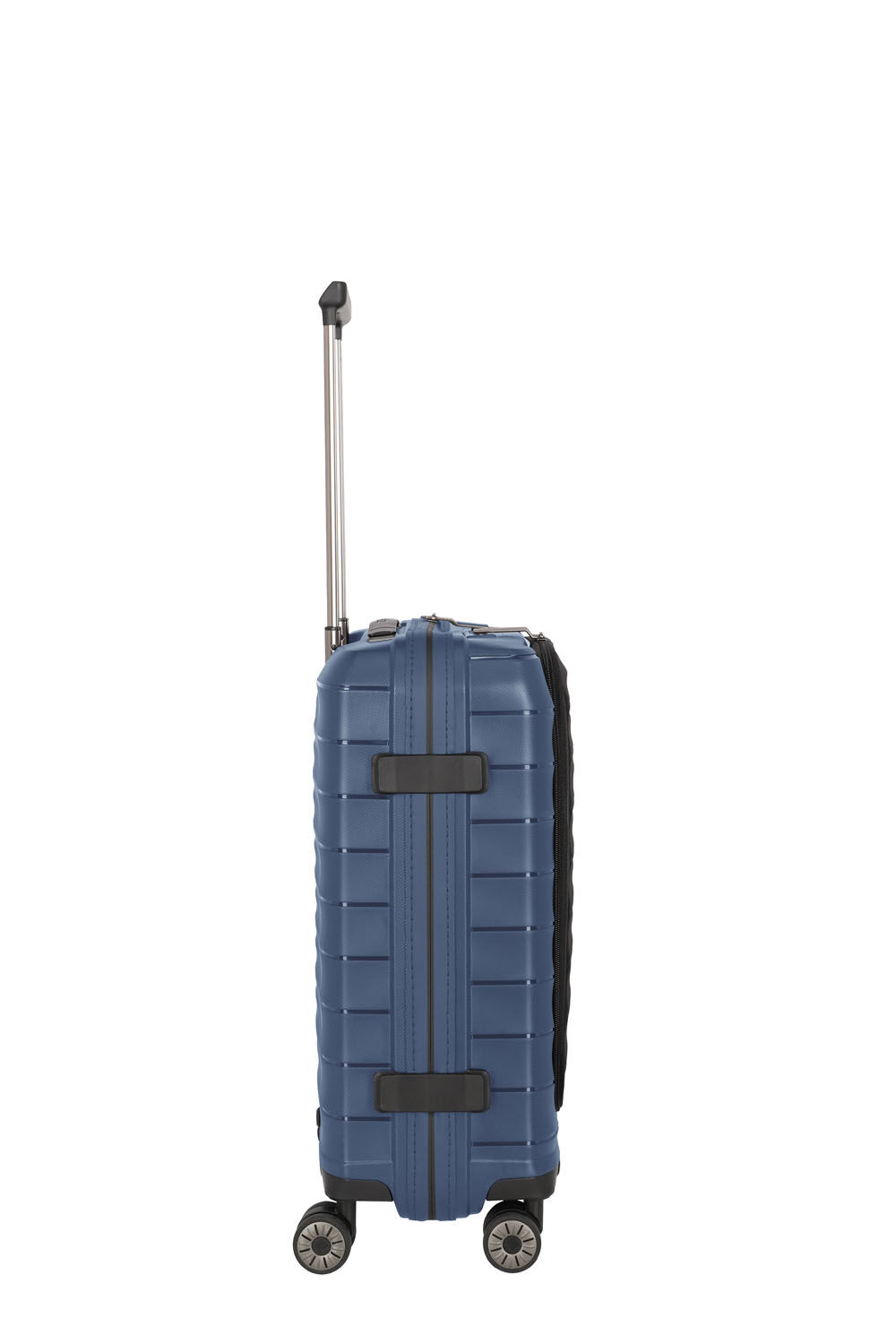 Travelite Mooby Trolley S mit Vortasche, 4-Rollen Marine