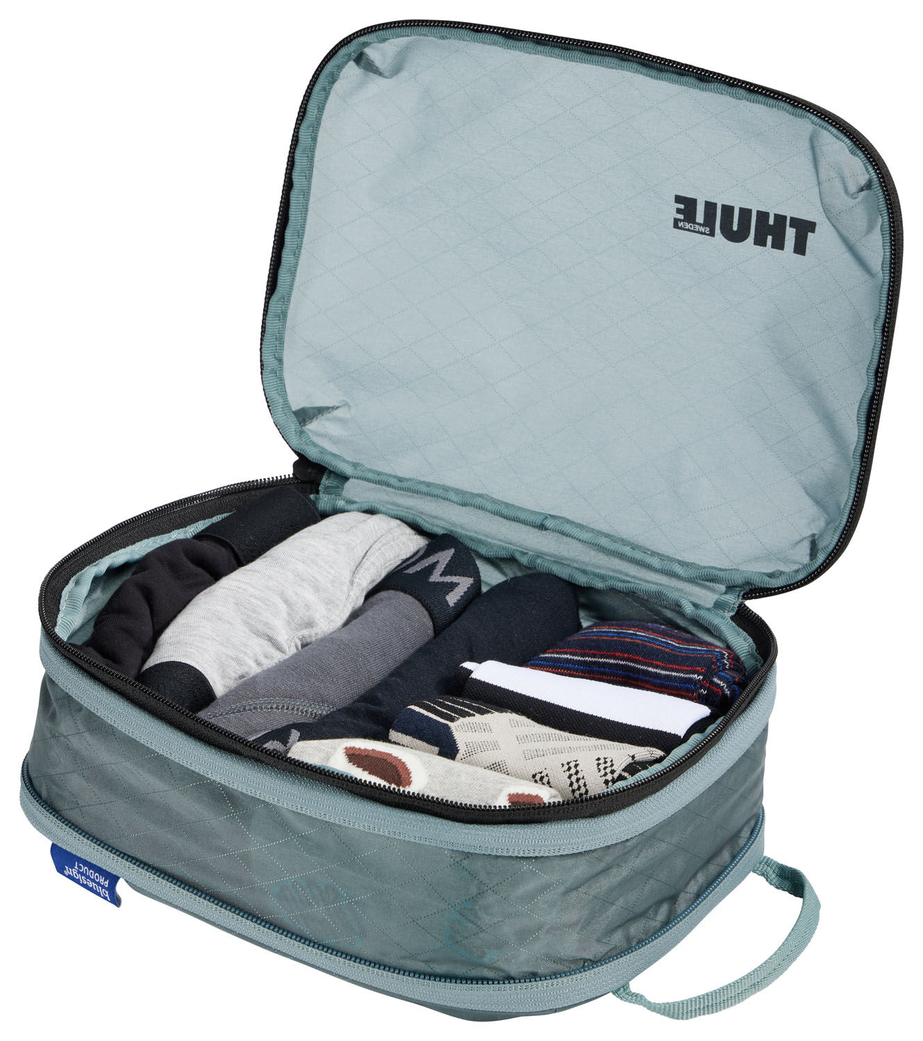 THULE Packing Cube Compression Small Pond Gray