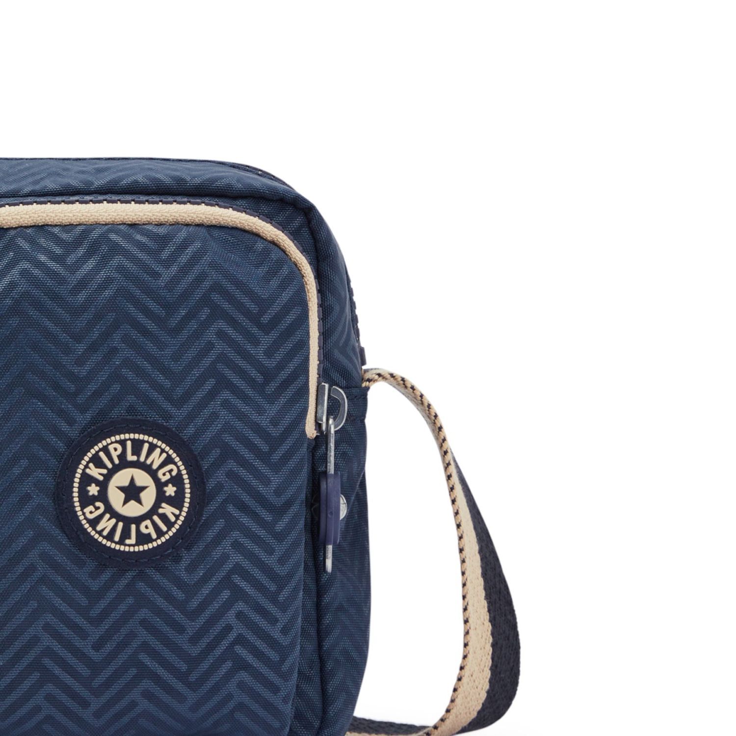 Kipling ALBENA Kleine Umhängetasche Endless Bleu Emboss