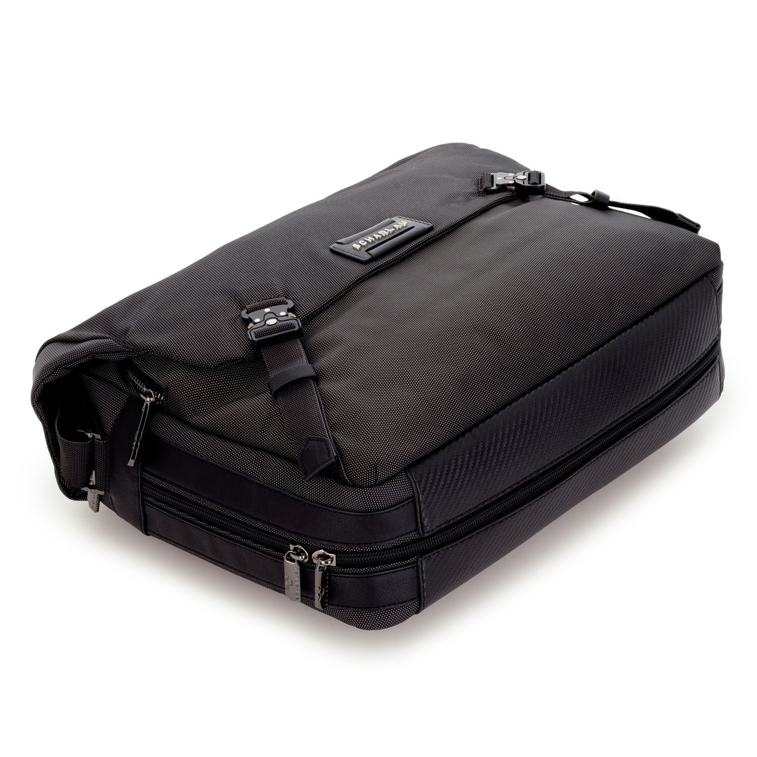 SCHARLAU First Class Air Force One, Messenger Bag mit 15,6" Laptopfach Anthracite