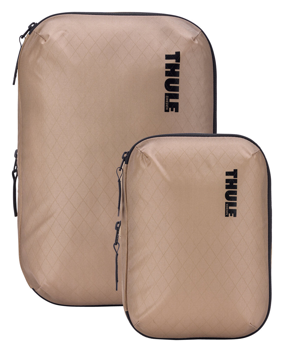THULE Packing Cube Compression Set: Small + Medium Gentle Beige