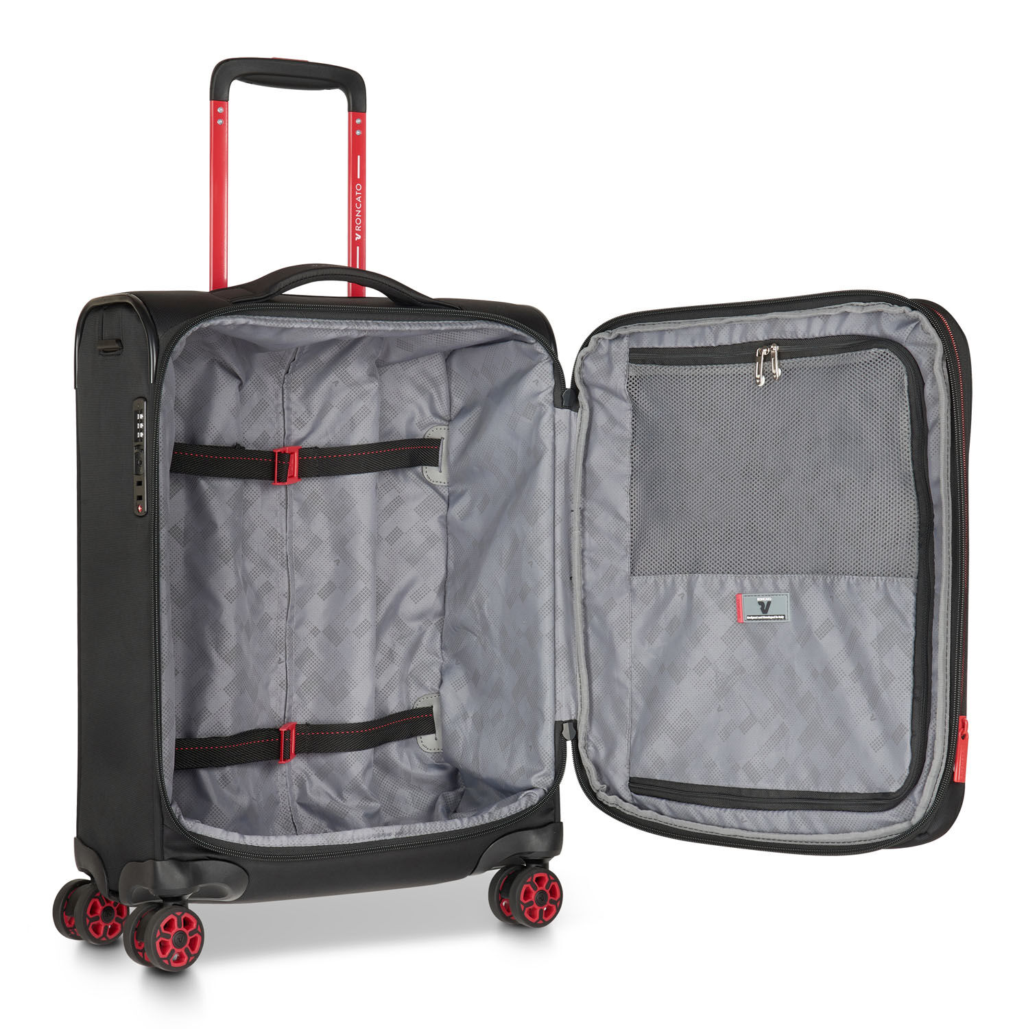 Roncato Move Handgepäck 55cm erweiterbar Smoke black