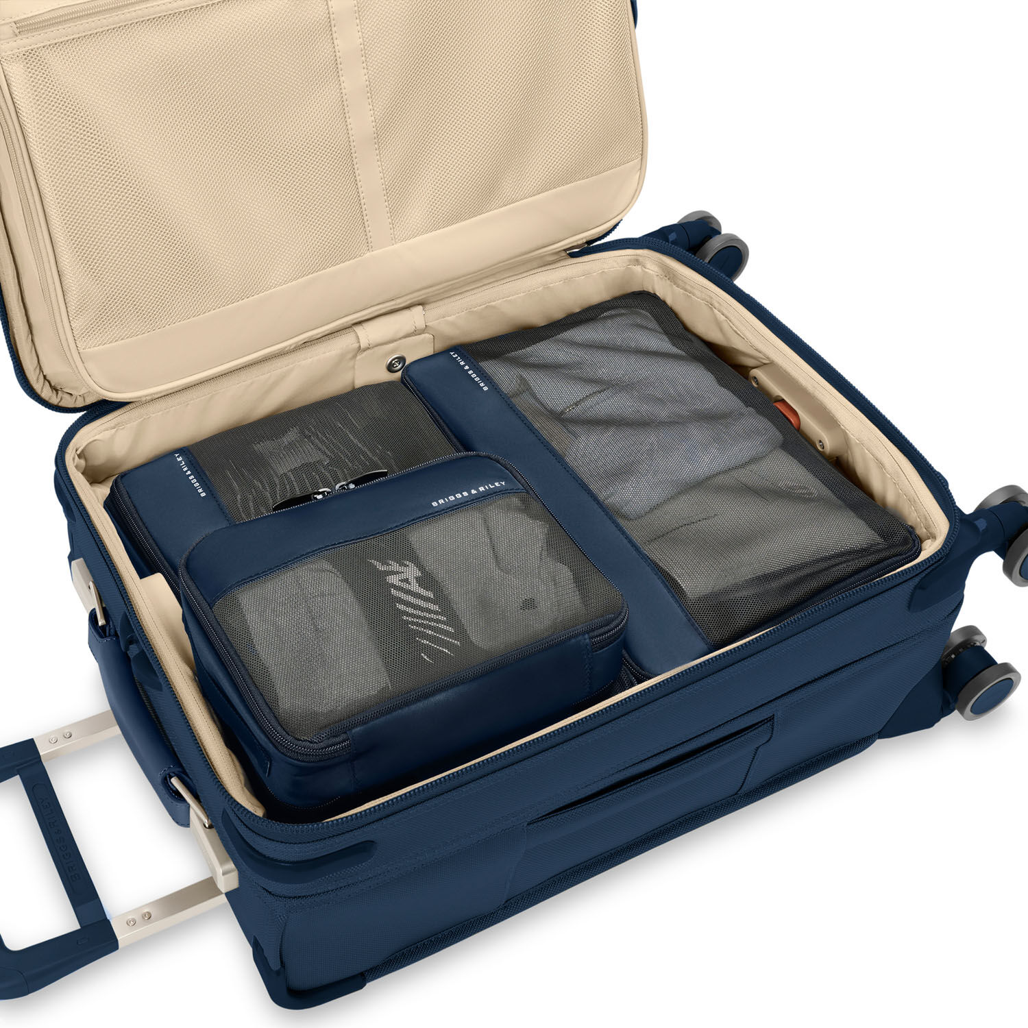 Briggs & Riley Travel Essentials Carry On Packing Cube 3-teilige Set Navy