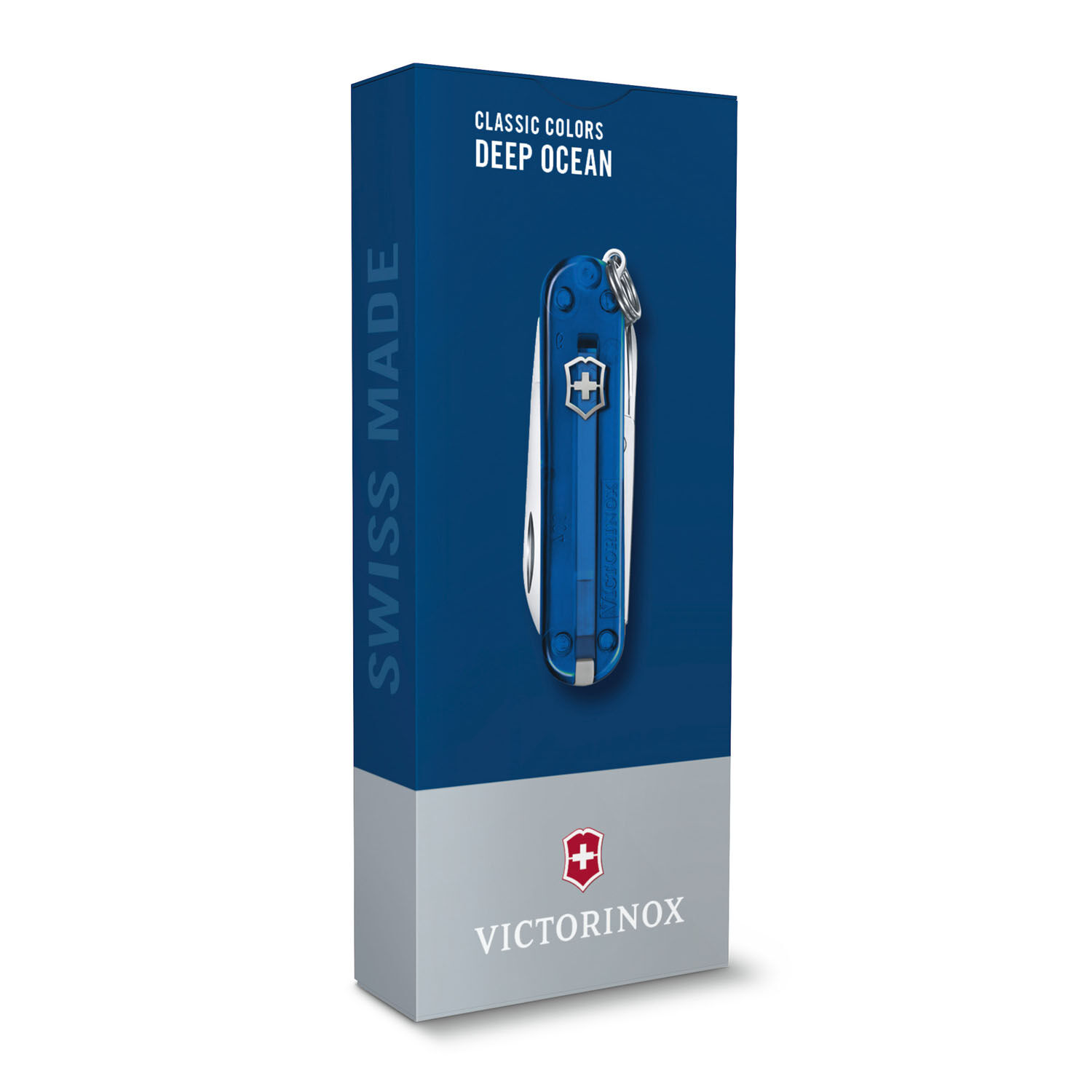 Victorinox Classic SD 7 Funktionen, kleines Taschenmesser Deep Ocean