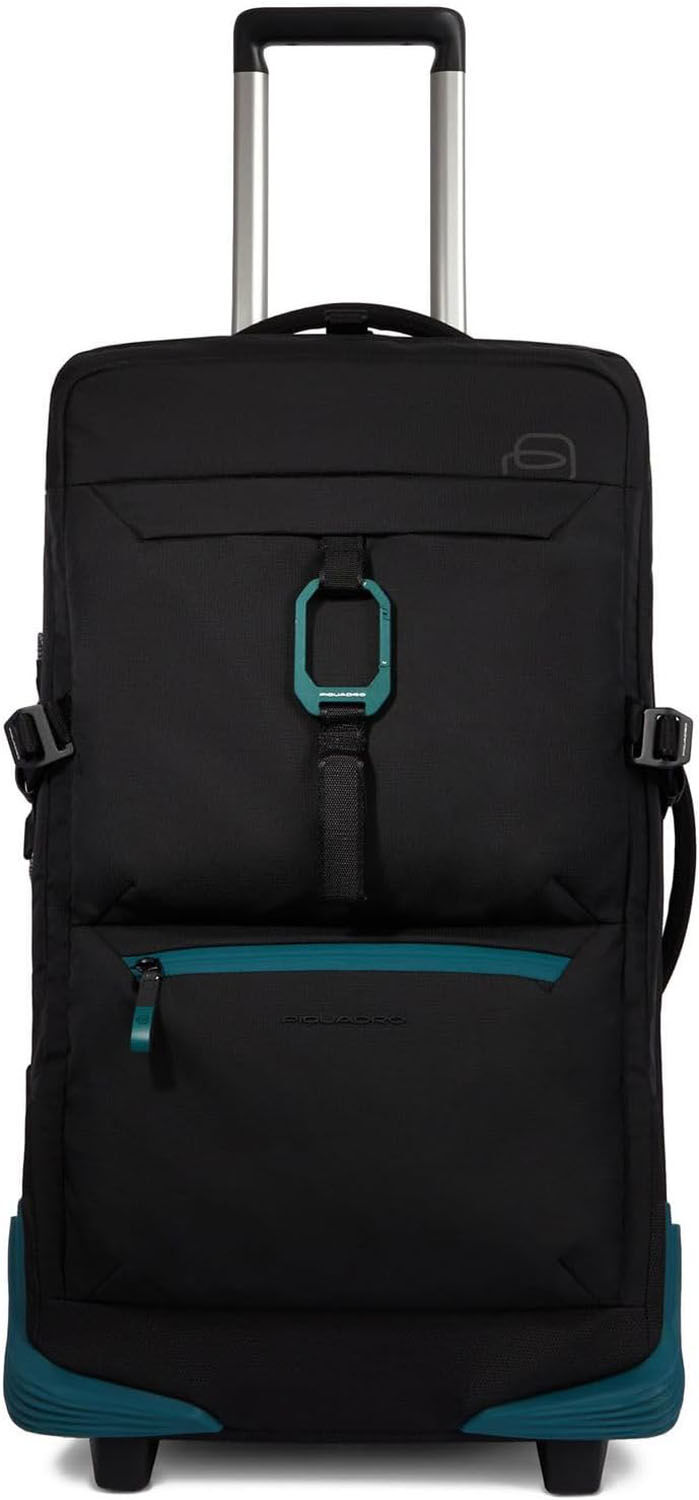 Piquadro Corner 2.0 Modulare Reisetasche mit Rollen Schwarz