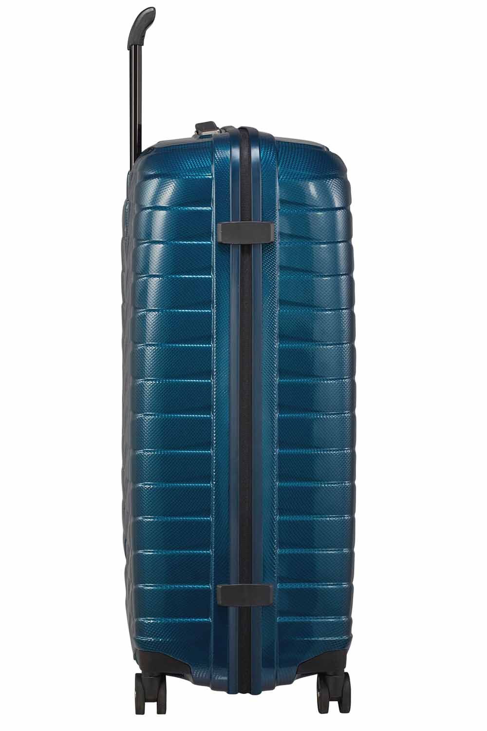 Samsonite Proxis Trolley mit 4 Rollen 75cm + GRATIS HOTELGUTSCHEIN Petrol Blue