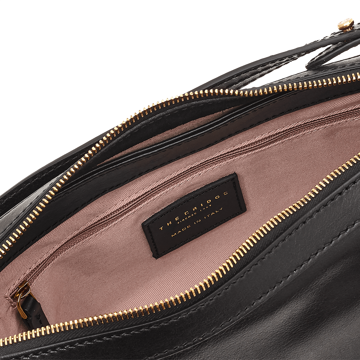 The Bridge Giglio Schultertasche Schwarz/Gold