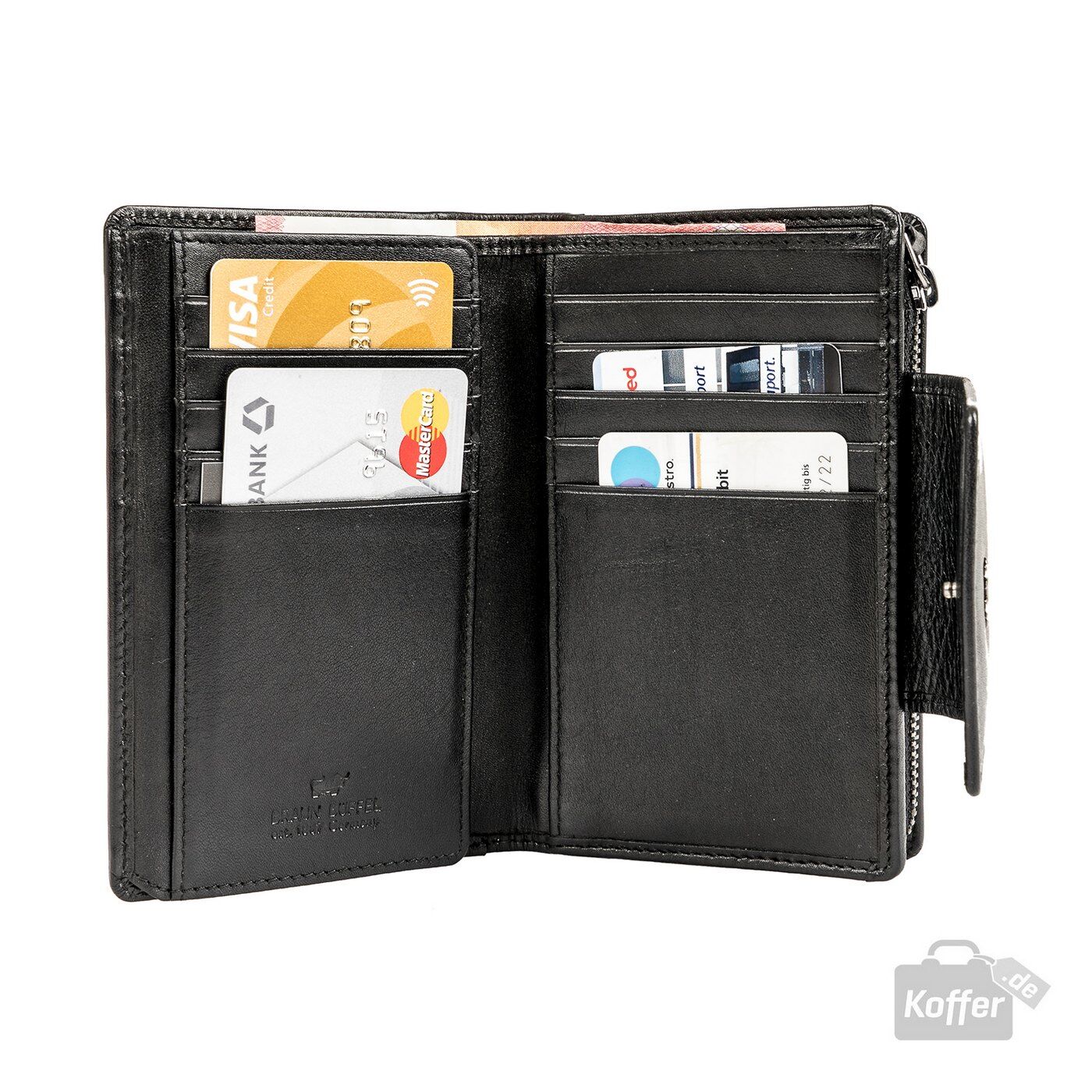 Braun Büffel Sofia Reißverschluss-Geldbörse M 15CS schwarz