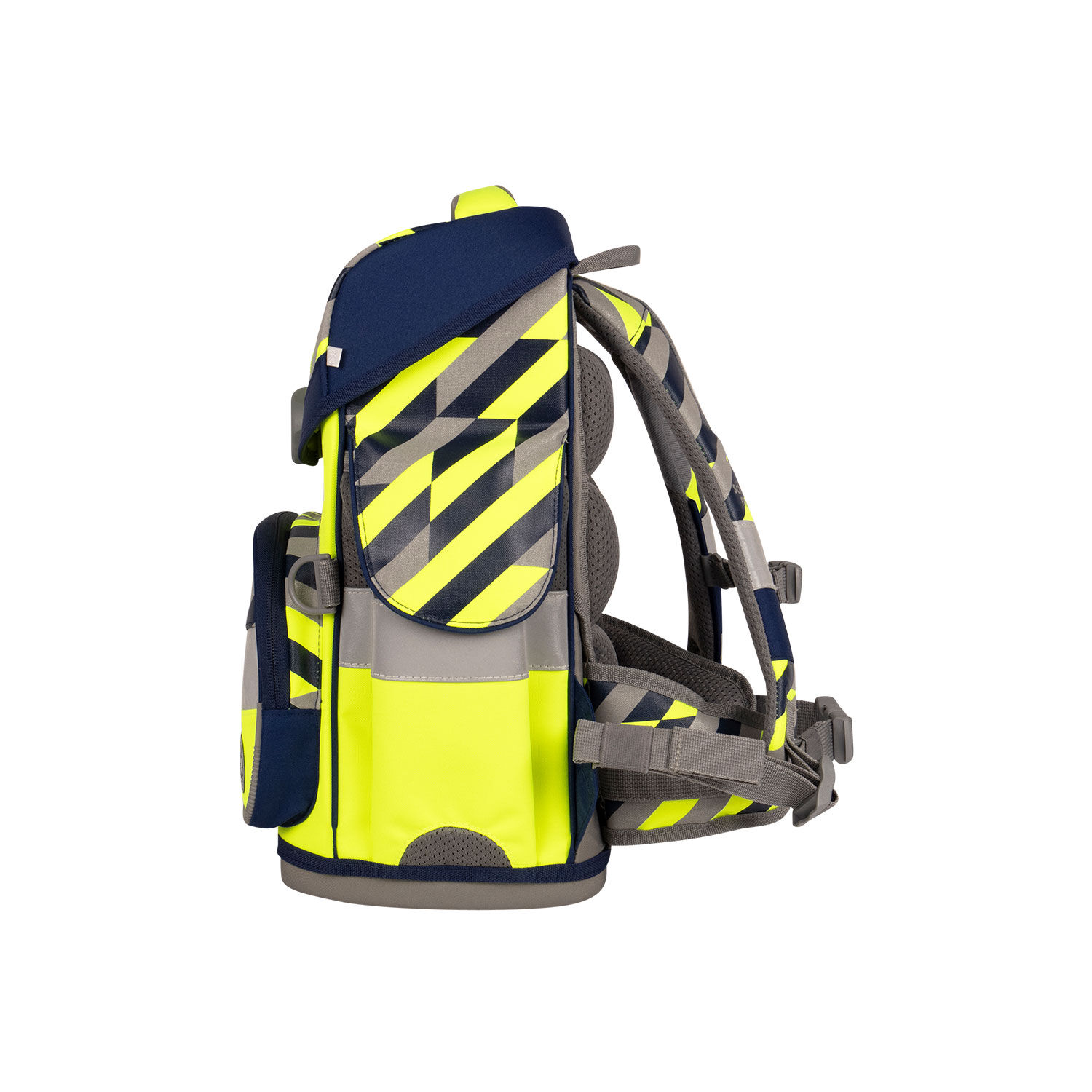 School-Mood Timeless Air+ Yannick, 7-teilige Schulranzenset Neon Yellow