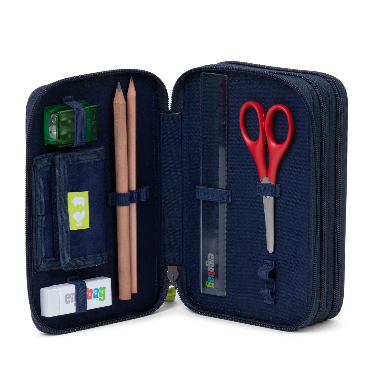 ergobag Schulzubehör GALAXY GLOW Maxi-Mäppchen, befüllt mit 3 Fächern RaumfahrBär ergobag Schulzubehör GALAXY GLOW Maxi-Mäppchen, befüllt mit 3 Fächern RaumfahrBär