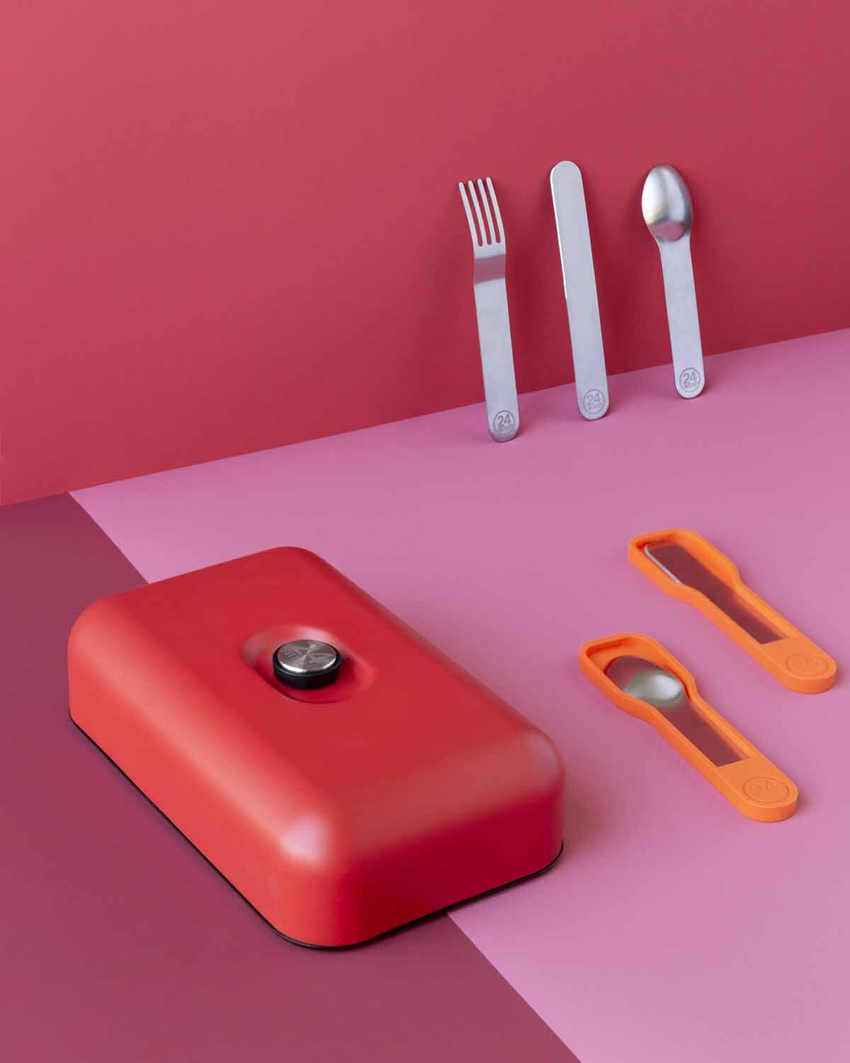 24Bottles® Lunch box Hot Red