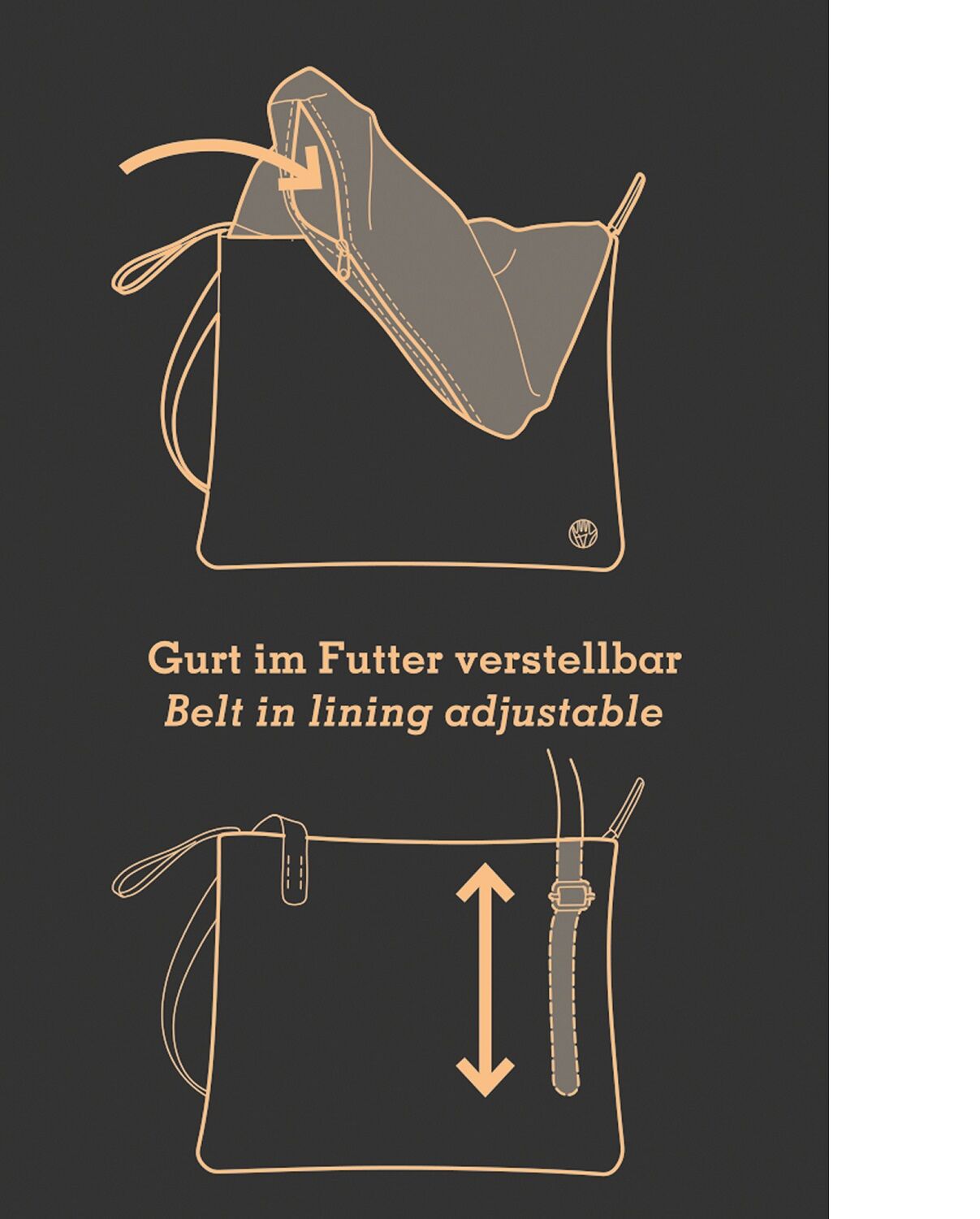 Harold's Chaza Kleine Schultertasche Gelb