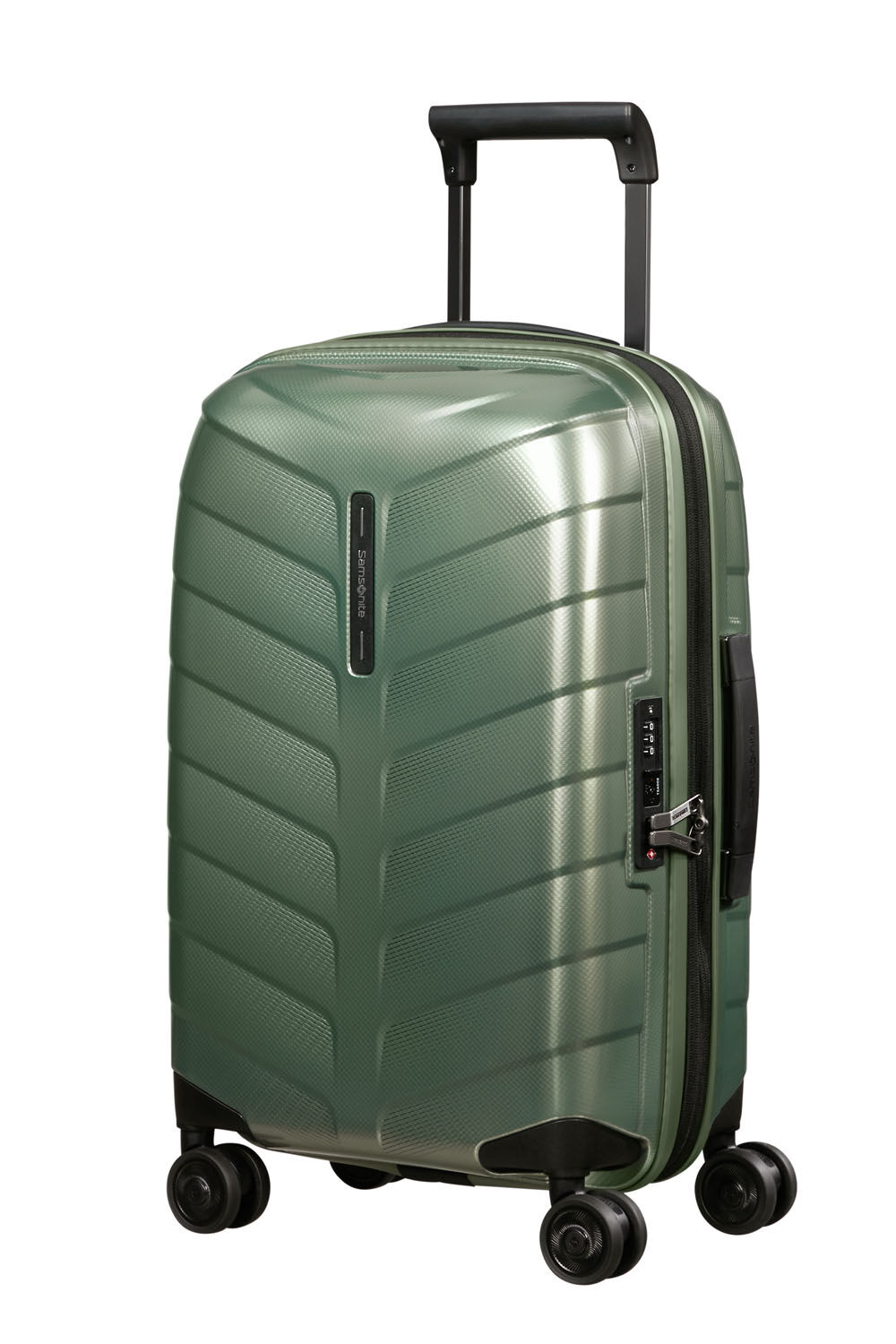 Samsonite Attrix Trolley mit 4 Rollen erweiterbar 55cm (23/26cm) Basil Green