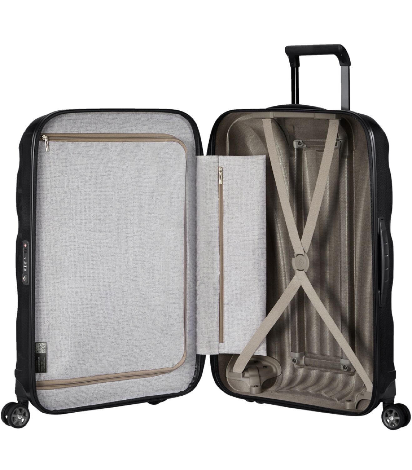 Samsonite C-Lite Trolley mit 4 Rollen 69cm + GRATIS HOTELGUTSCHEIN Black