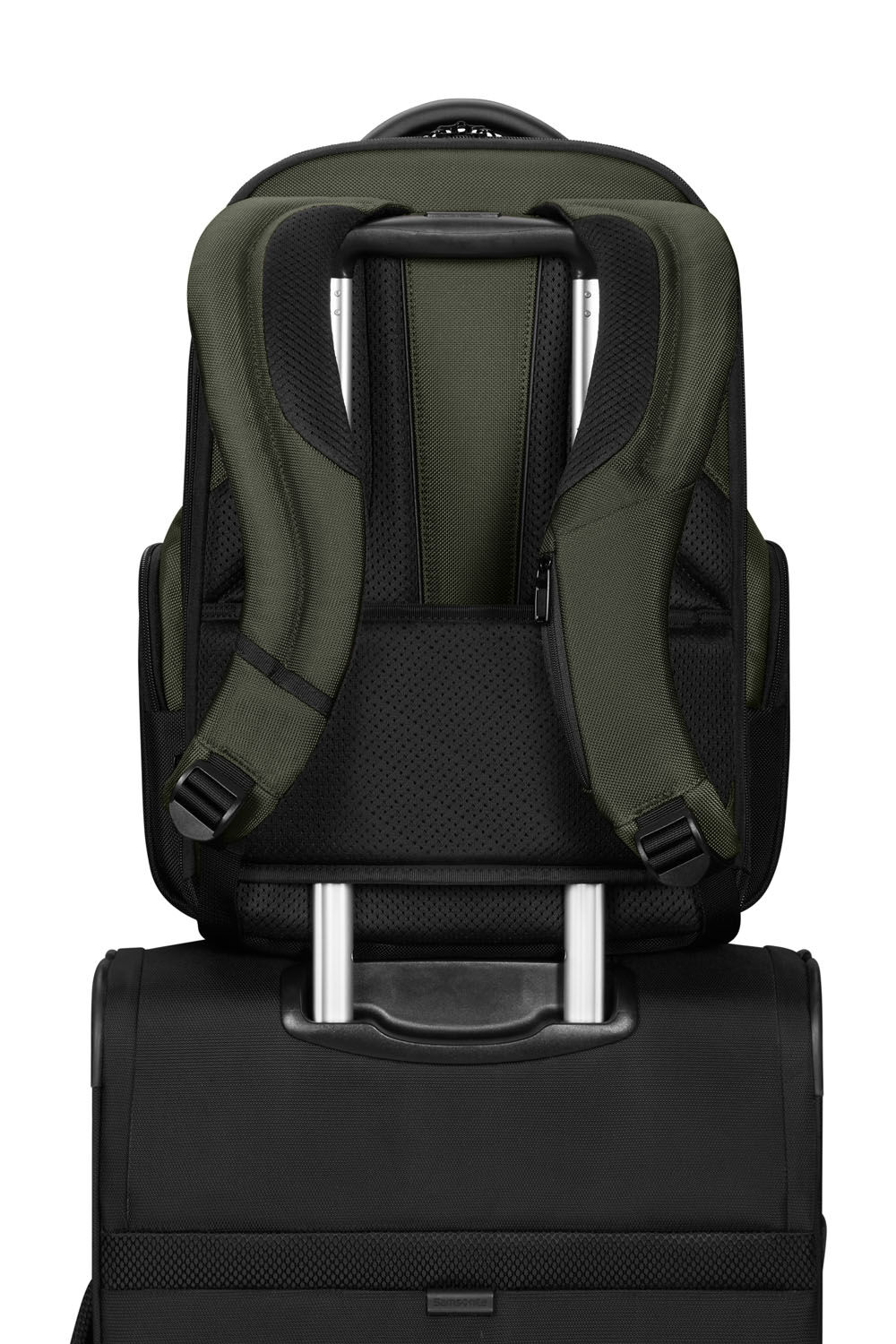 Samsonite Pro-DLX 6 Rucksack expandable 15.6" + GRATIS HOTELGUTSCHEIN Grün