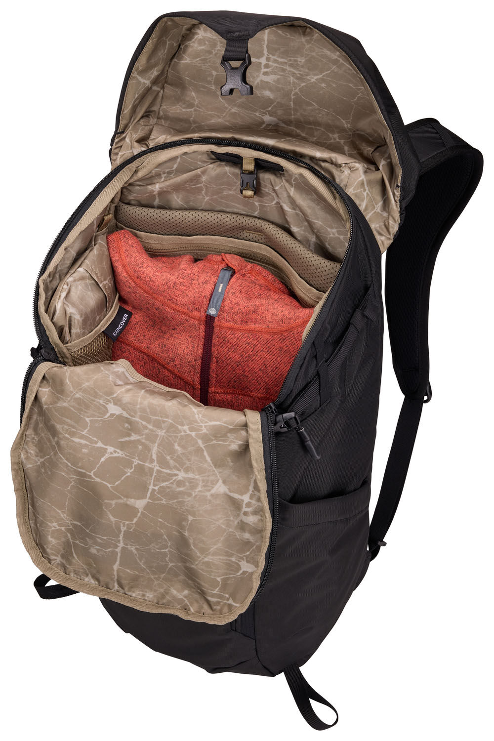 THULE AllTrail Tagesrucksack mit Regenhülle 25L Black