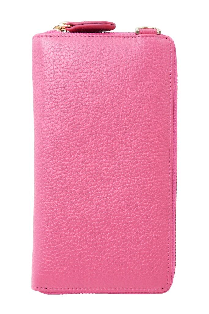 Braun Büffel ASTI RFID RV-Geldbörse mit Handyfach meta pink