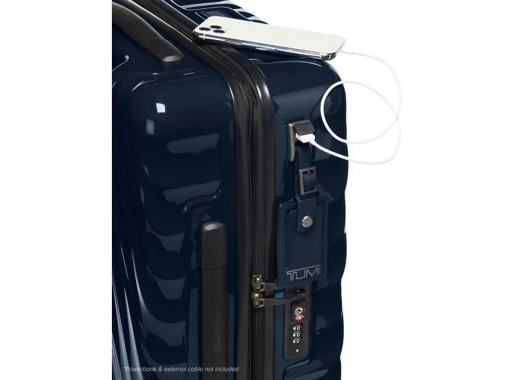 Tumi 19 Degree Continental erweiterbar Handgepäck 55cm, glänzend + GRATIS HOTELGUTSCHEIN Navy