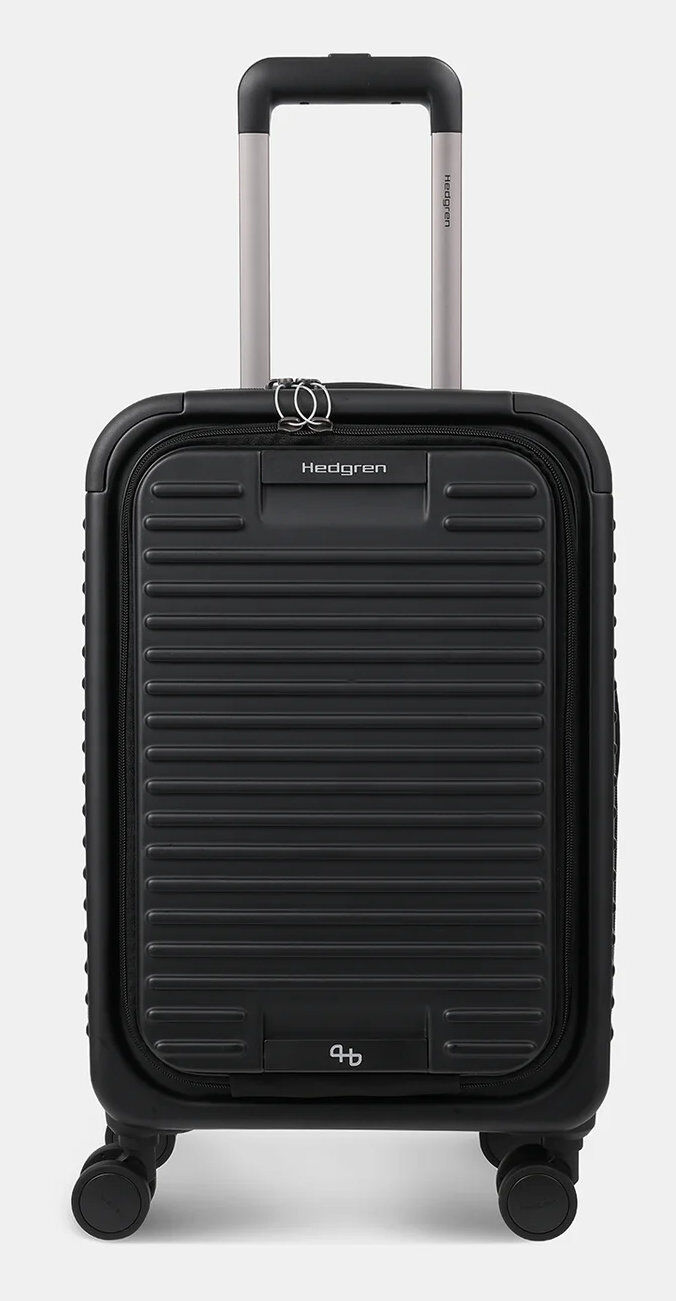 Hedgren Yuno S Carry-On / Kabinenspinner mit Vortasche 55cm Black