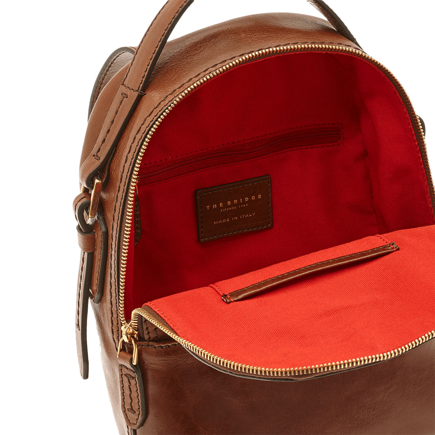 The Bridge Pearldistrict Rucksack 27cm - 04123701 Braun/Gold