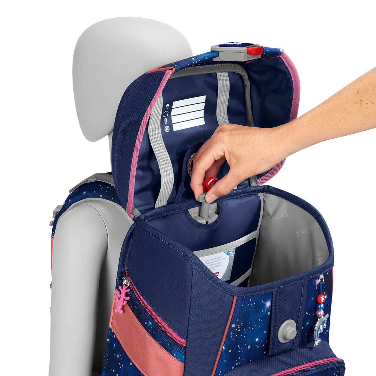 Step by Step SPACE REFLECT Schulranzen-Set, 5-teilig Star Seahorse Zoe