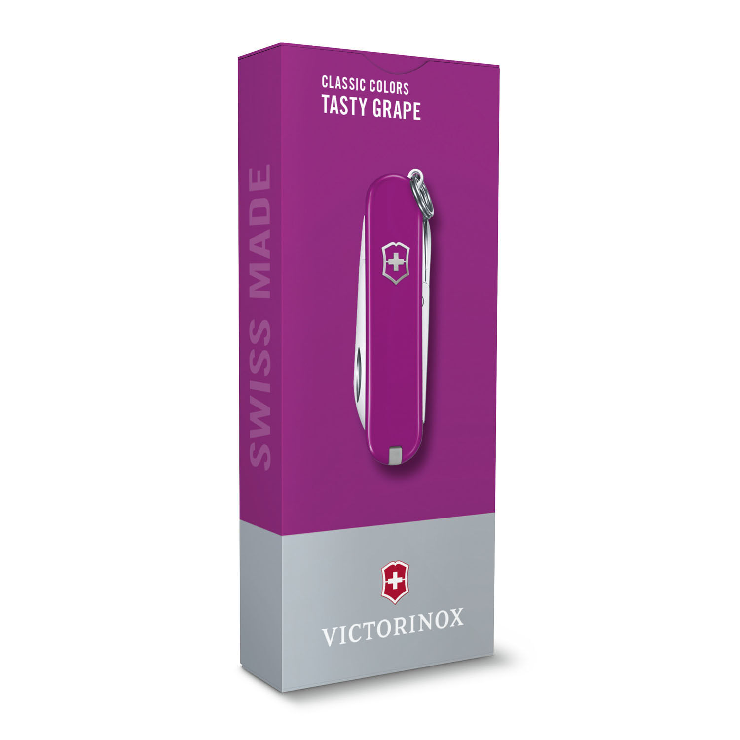Victorinox Classic SD 7 Funktionen, kleines Taschenmesser Tasty Grape