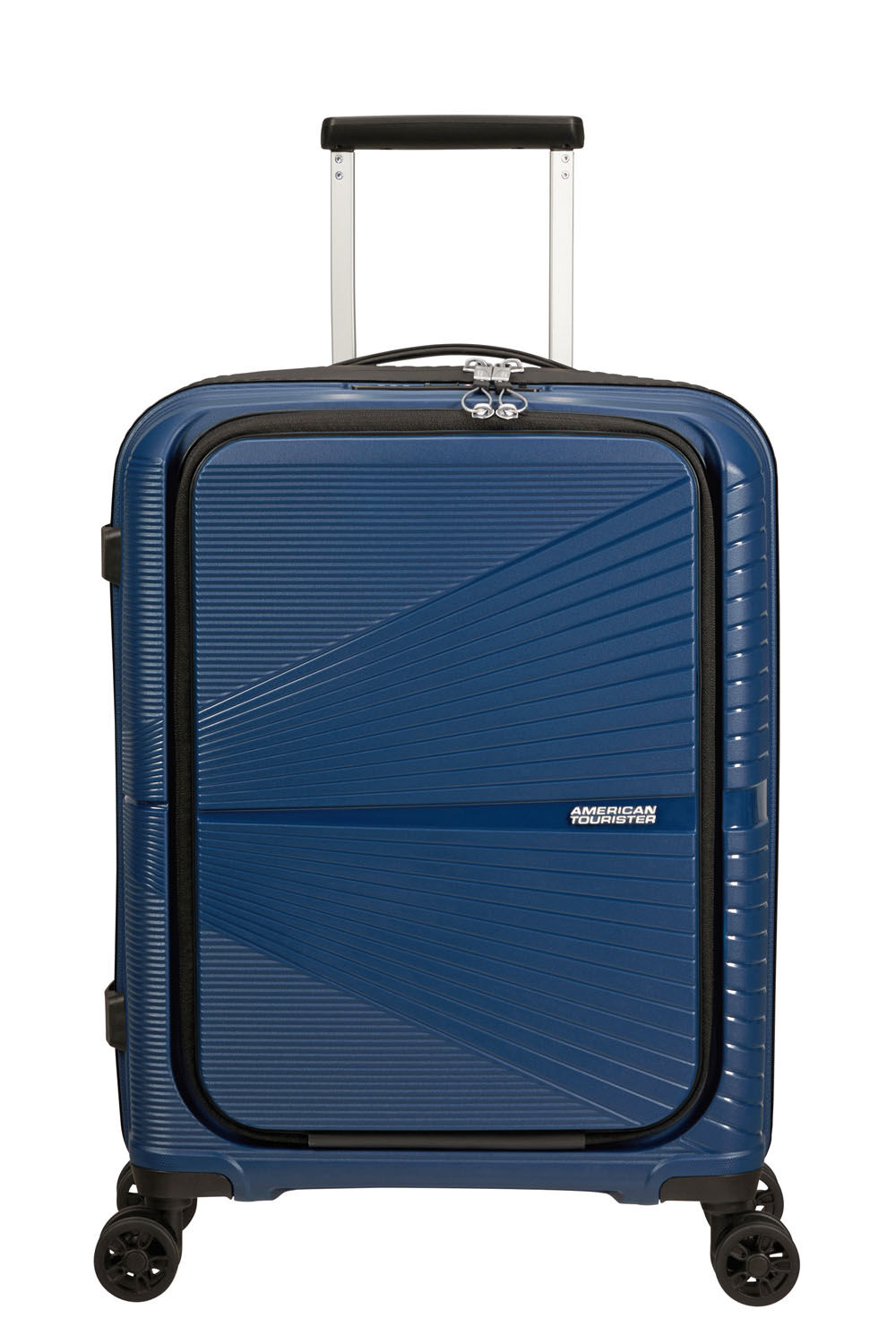American Tourister Airconic Handgepäck Trolley 55cm mit Fronttasche + GRATIS HOTELGUTSCHEIN Midnight Navy American Tourister Airconic Handgepäck Trolley 55cm mit Fronttasche + GRATIS HOTELGUTSCHEIN Midnight Navy