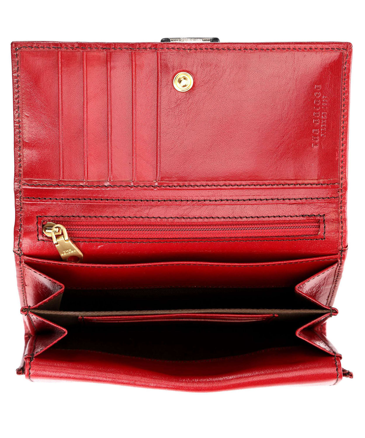 The Bridge Consuma Damengeldbörse Kirschrot/Gold The Bridge Consuma Damengeldbörse Kirschrot/Gold
