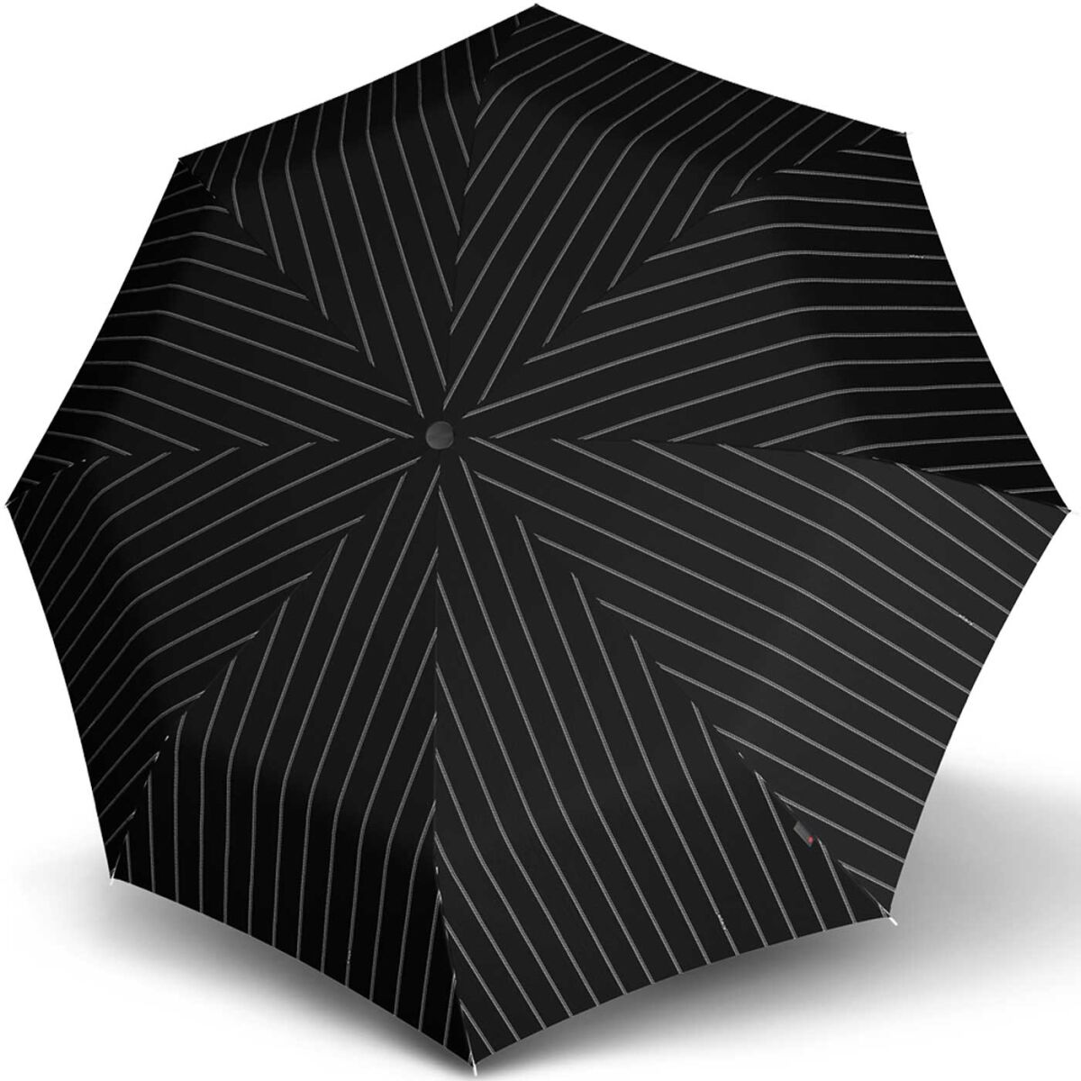 Knirps C.205 medium duomatic pinstripe black