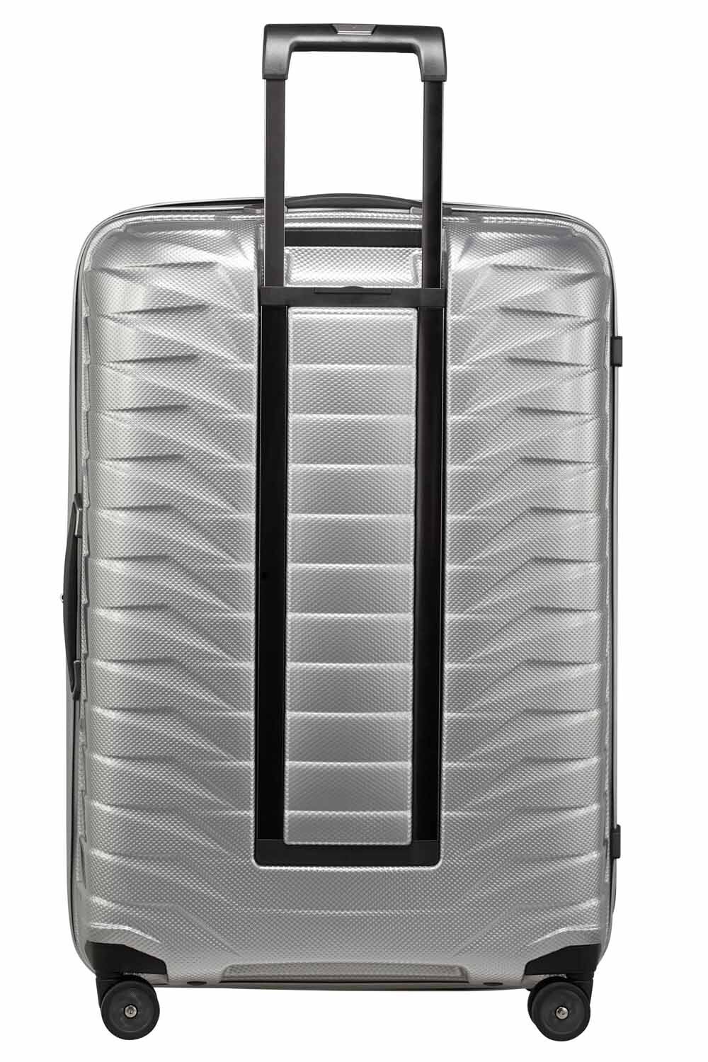 Samsonite Proxis Trolley mit 4 Rollen 75cm + GRATIS HOTELGUTSCHEIN Silber