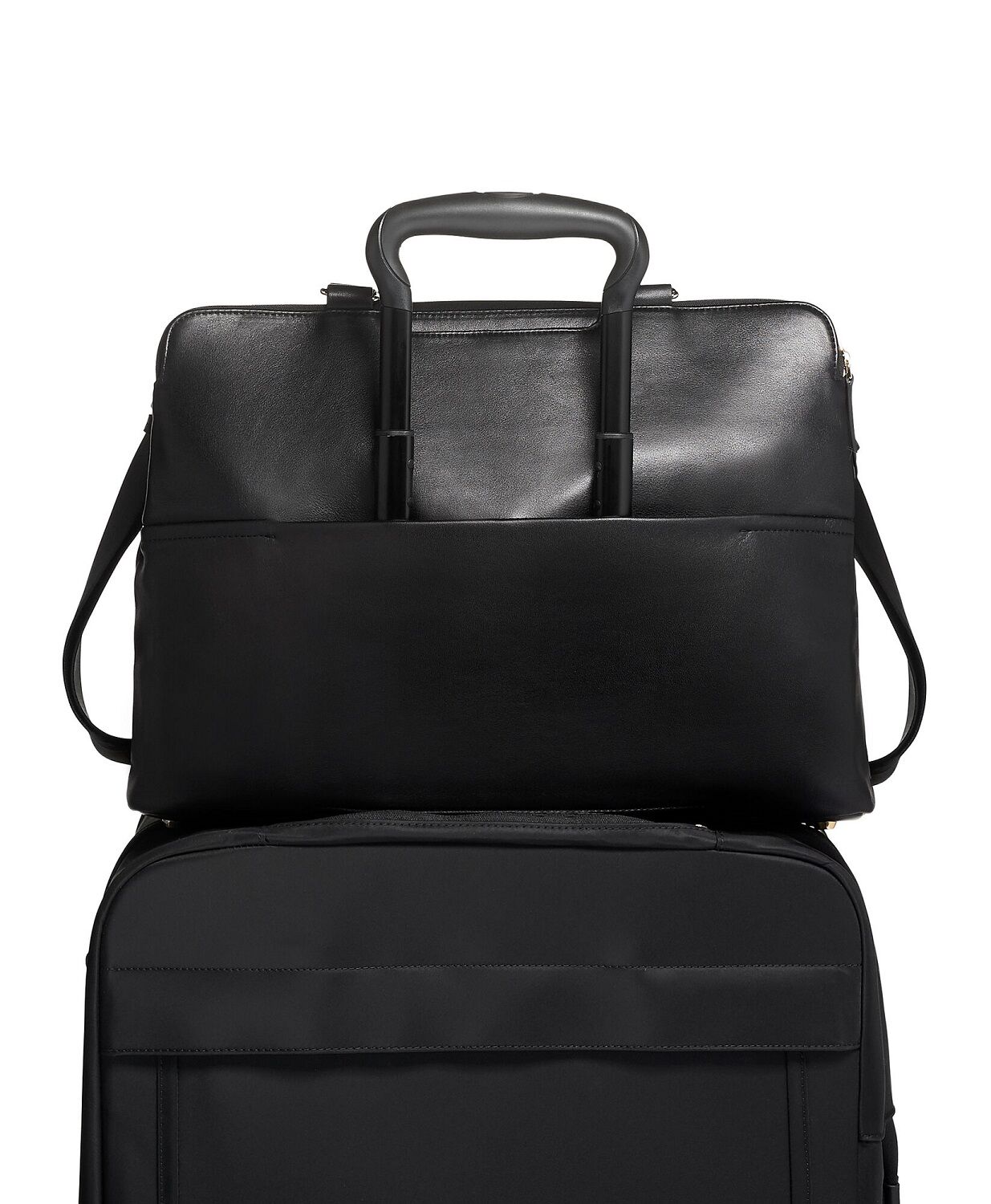 Tumi Voyageur Ivy Aktentasche aus Leder Black