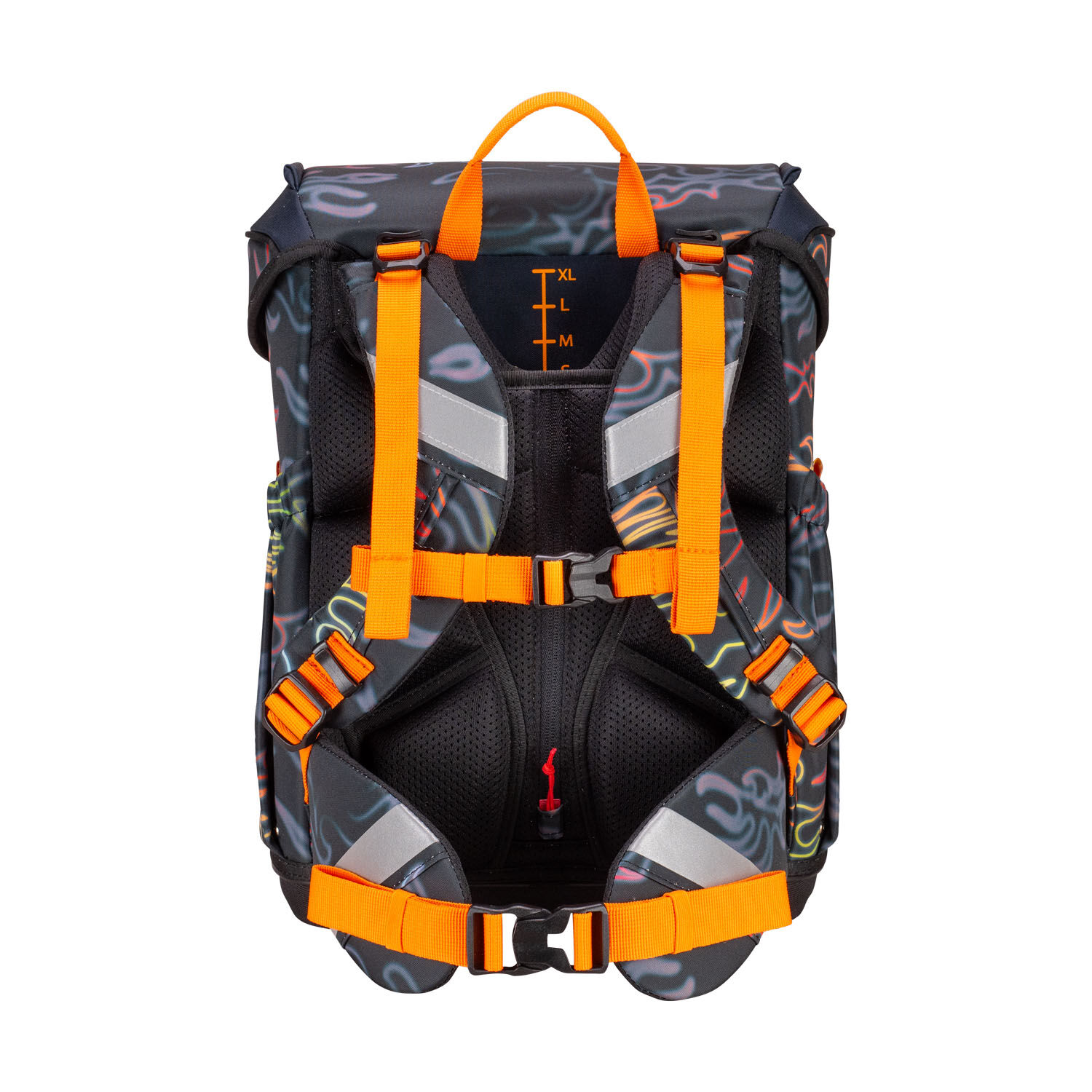 Scout Neo Exklusiv Safety Light Schulranzen-Set 5-teilig Flames