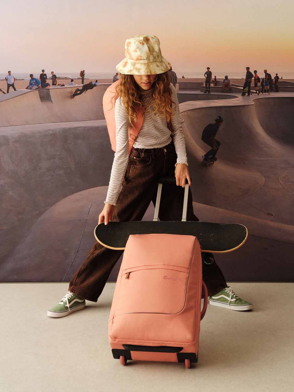 satch Koffer flow S Trolley Pure Coral