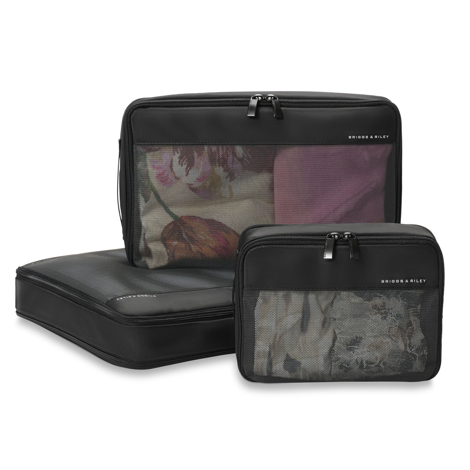 Briggs & Riley Travel Essentials Check In Packing Cube 3-teilige Set Black