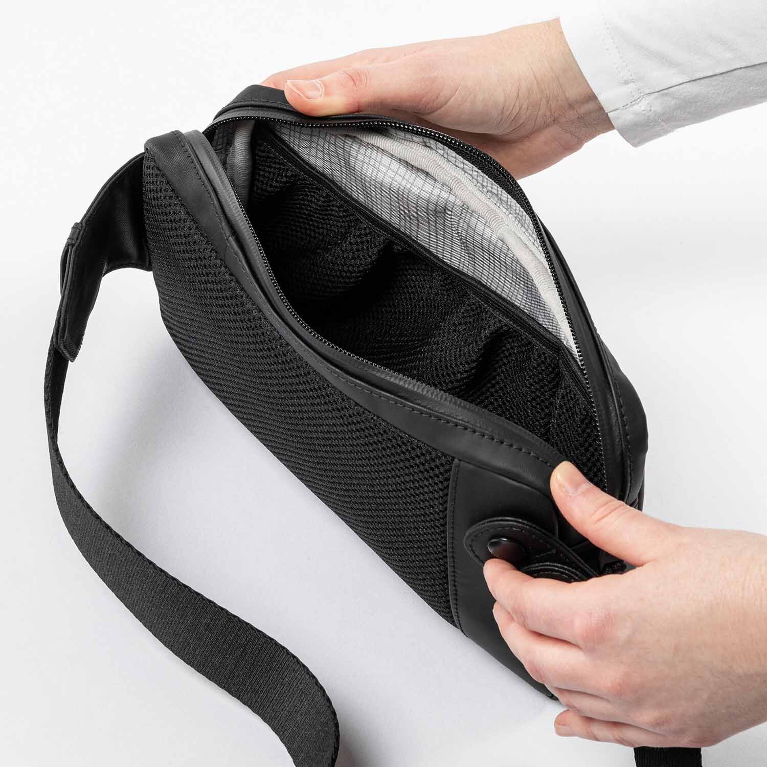 aunts & uncles Japan Nishi Mito Gürteltasche anthracite black