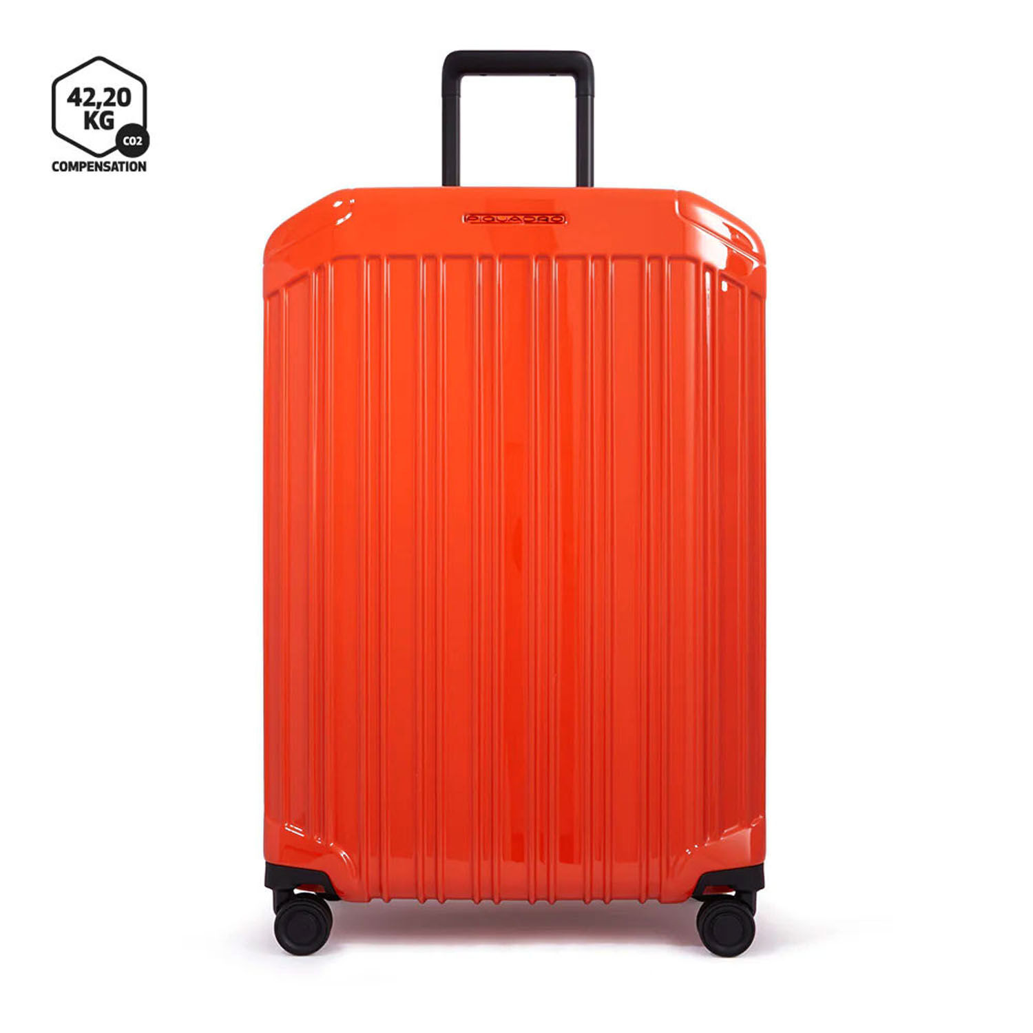 Piquadro PQ Light Großer Trolley Koffer mit 4-Rollen, erweiterbar4 Rollen Orange