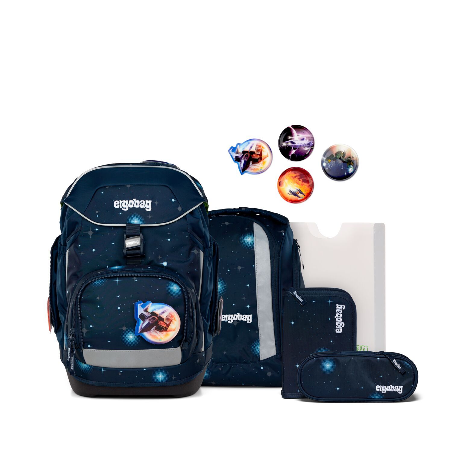 ergobag pack REFLEX Edition 6-teiliges Schulrucksack-Set, KoBärnikus