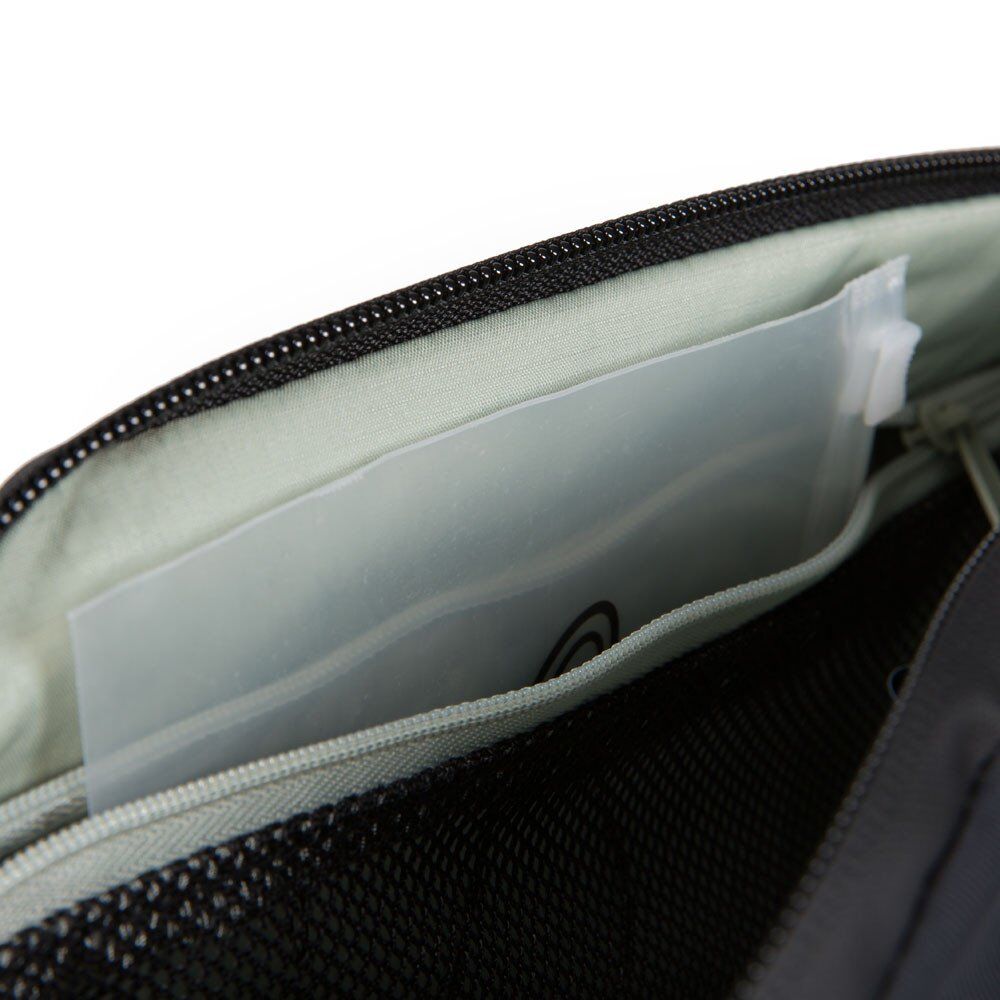 Piquadro PQ-Modular Querträgertasche aus rezykliertem antiviralen Stoff Schwarz