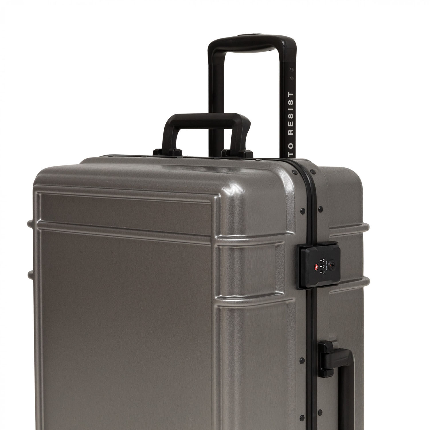 Eastpak RESIST'R CASE M Robuster Hartschalen-Trolley Brushed Metal