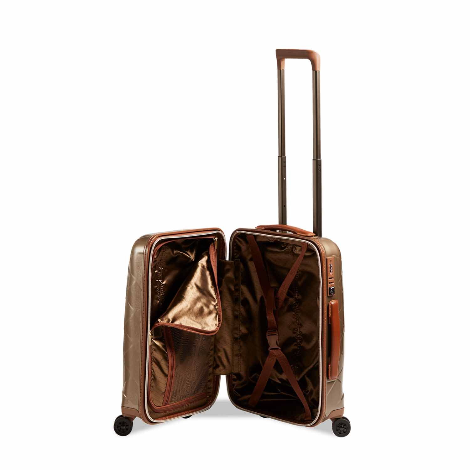 Stratic Leather & More Trolley S, 4-Rollen champagne