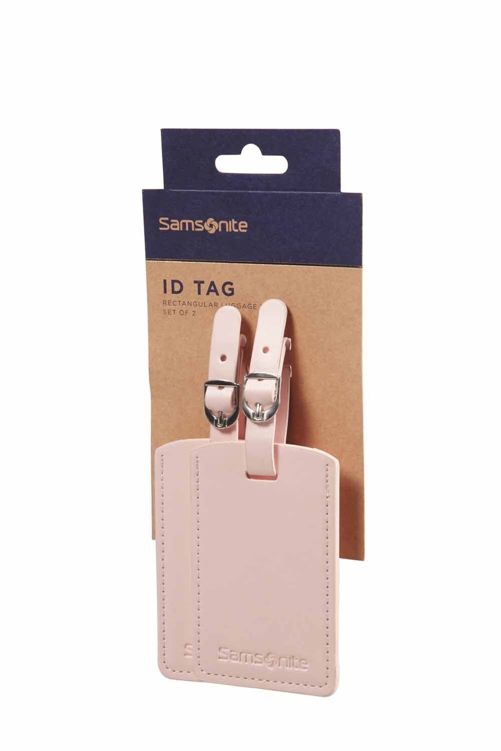 Samsonite Global Travel Accessories Gepäcketikett x2 Pale Rose Pink Samsonite Global Travel Accessories Gepäcketikett x2 Pale Rose Pink