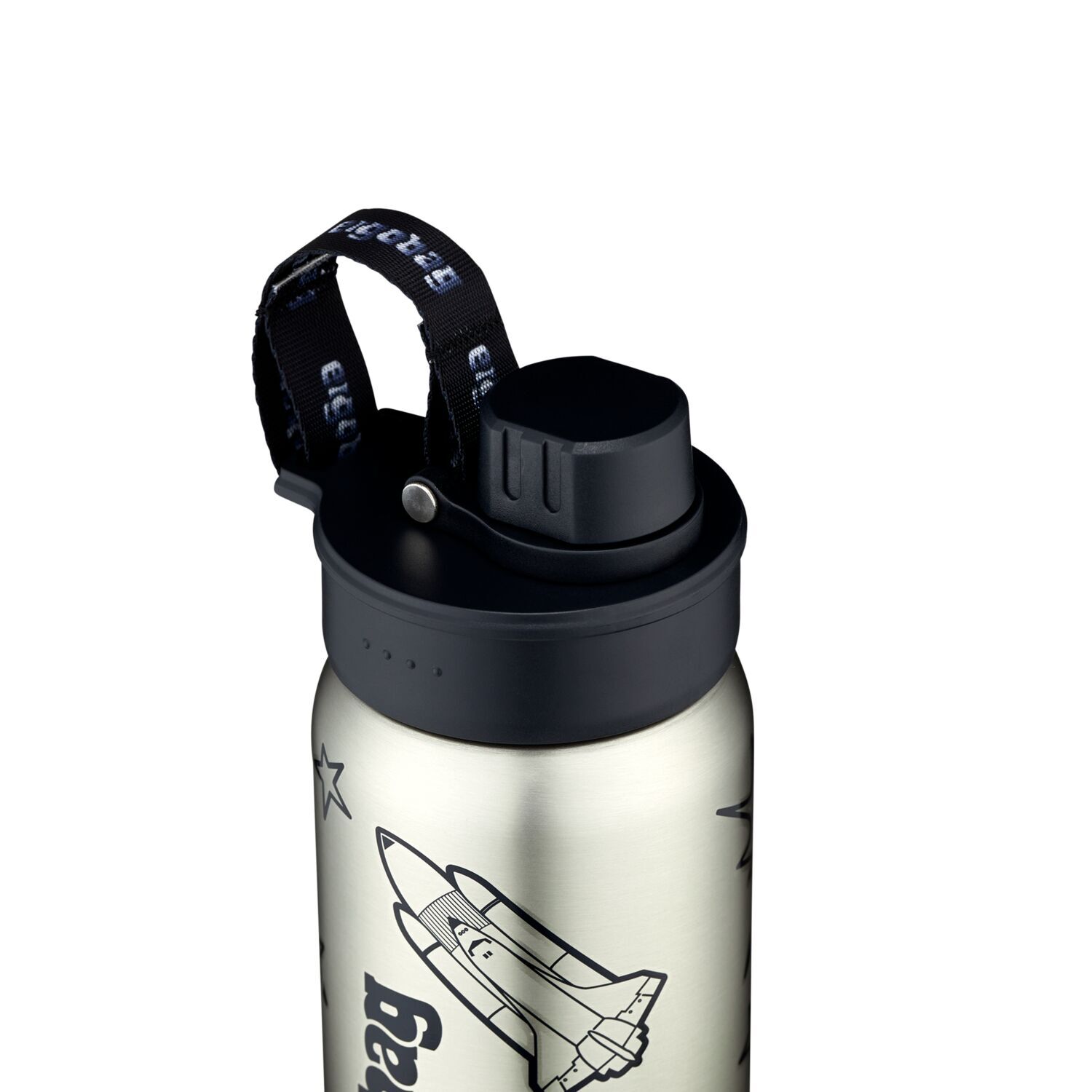 ergobag Schulzubehör Edelstahl Trinkflasche 500ml -2024 Schwarz ergobag Schulzubehör Edelstahl Trinkflasche 500ml -2024 Schwarz