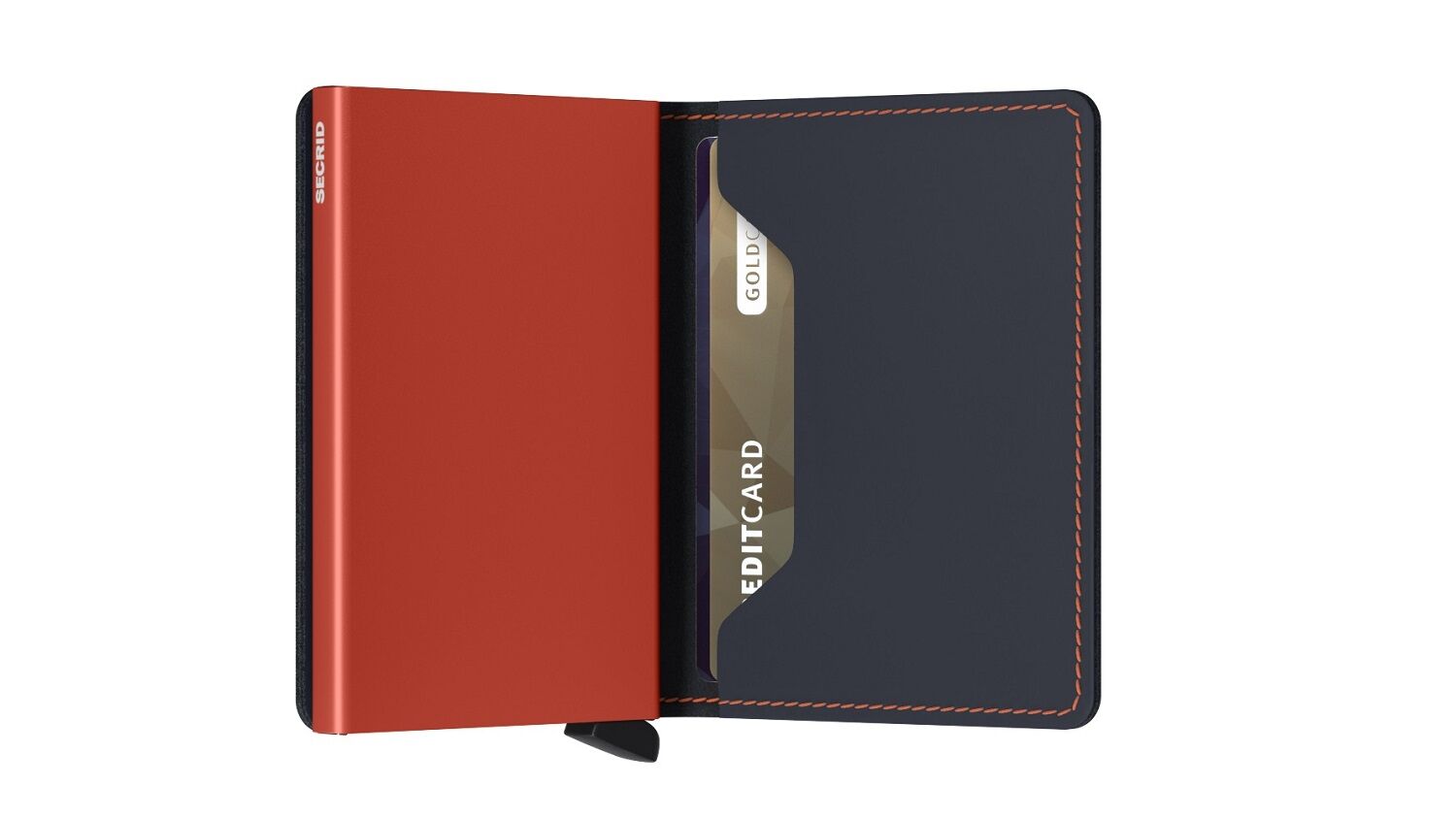Secrid Slimwallet Matte SM-Night Blue & Orange