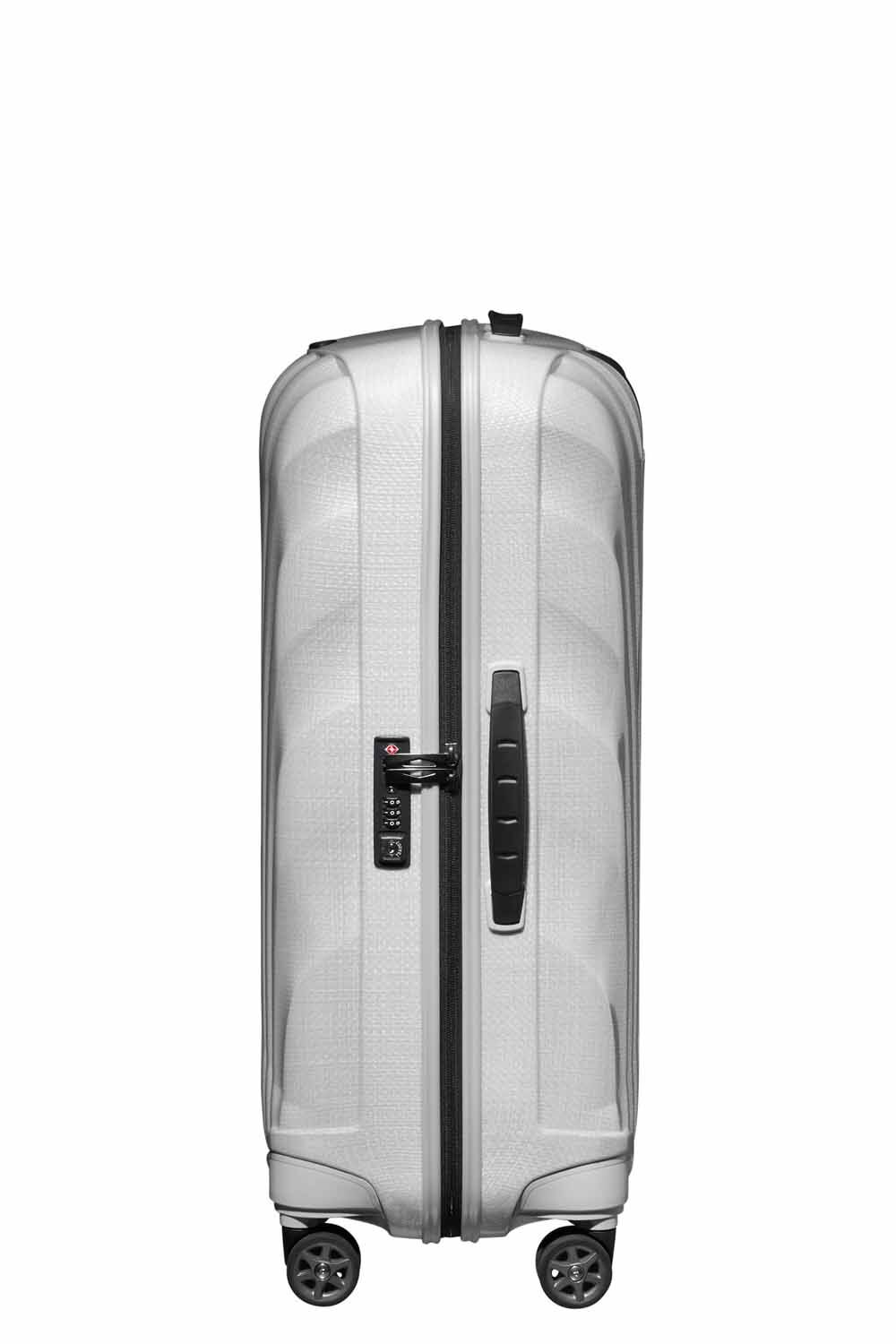 Samsonite C-Lite Trolley mit 4 Rollen 69cm + GRATIS HOTELGUTSCHEIN Off White