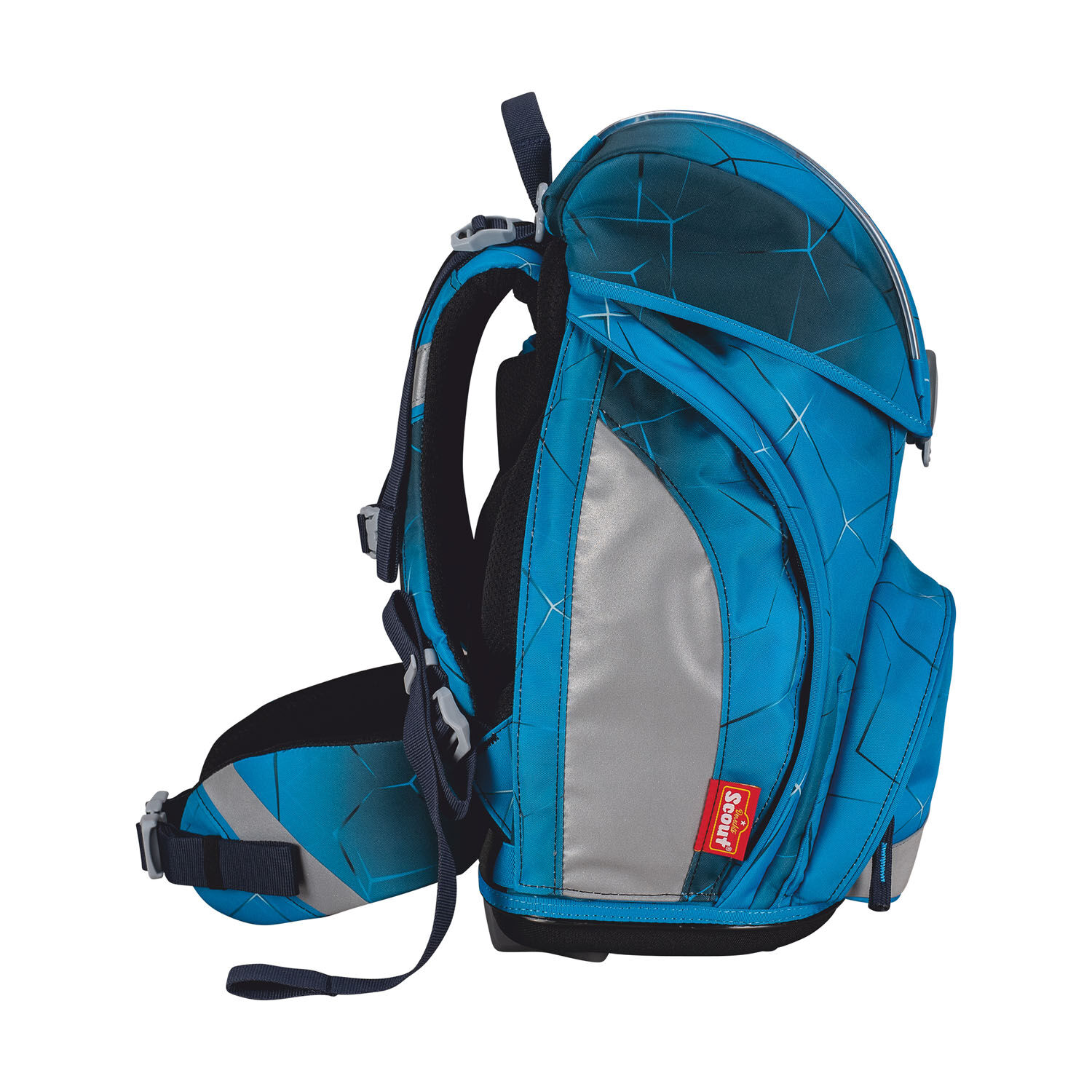 Scout Alpha Exklusiv Safety Light Schulranzen-Set 5-teilig Polar Blue