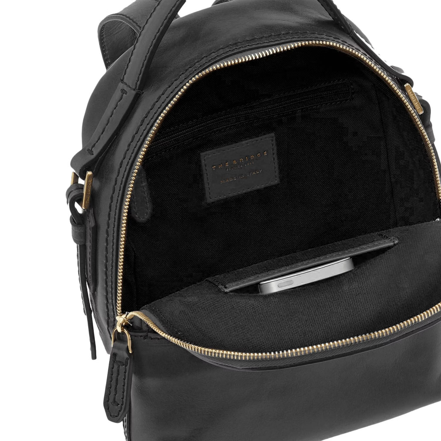 The Bridge Pearldistrict Rucksack 27cm - 04123701 Schwarz/Gold